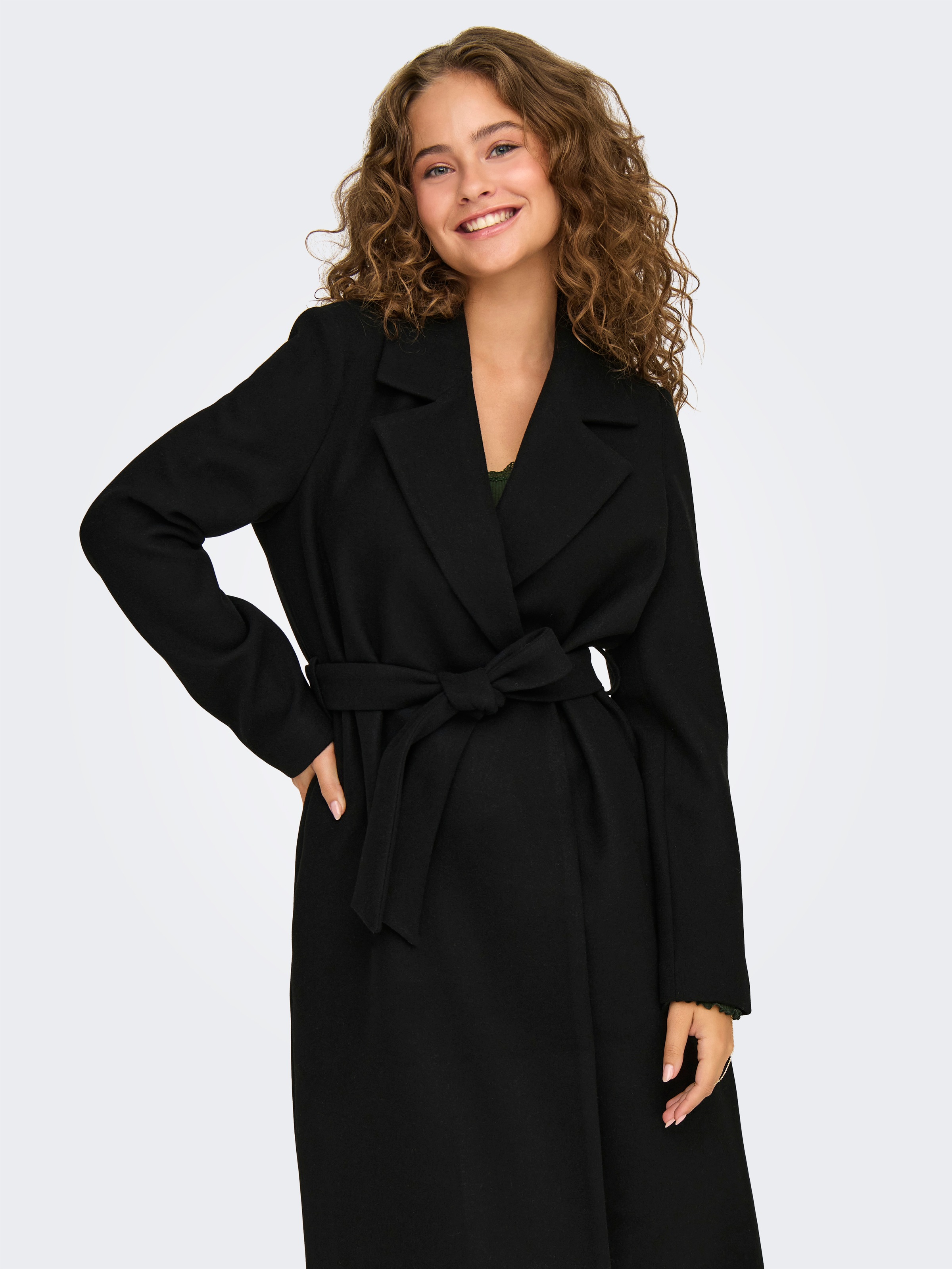 ONLY Langmantel "ONLALVILDA LIFE WRAP COAT OTW" Kunstfaser günstig online kaufen