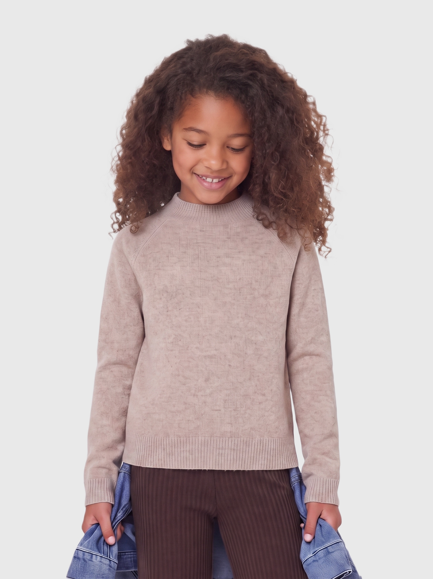 KIDS ONLY Strickpullover "KOGRICA LIFE LS PULLOVER VD KNT NOOS" Materialmix