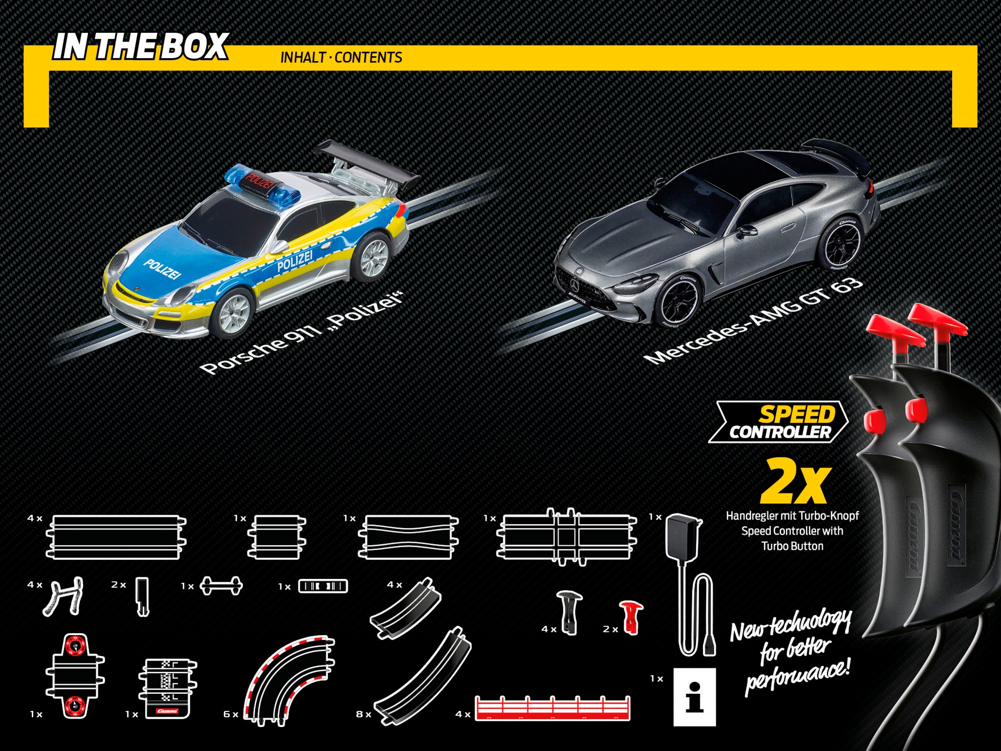 Carrera® Autorennbahn »Carrera GO!!!, Chase n Race«, mit Lichteffekten