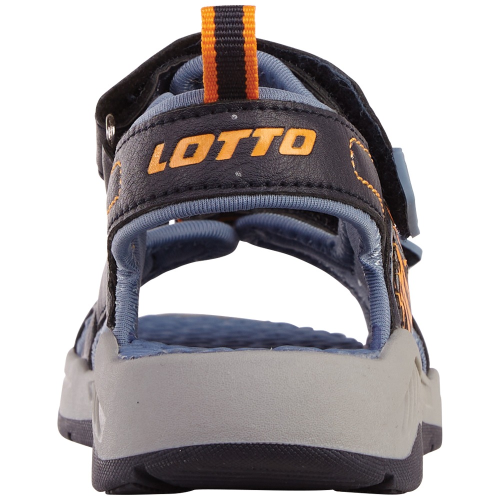 Sandale LOTTO, Mädchen, Gr. 32, blau (navy, orange), Synthetik, mehrfarbig, Schuhe Sandale, - mit blinkenden LED Leuchten 3