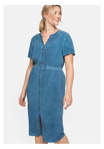 Sheego Blusenkleid »Kleid«, aus Viskose, in Oil-dyed-Waschung kaufen