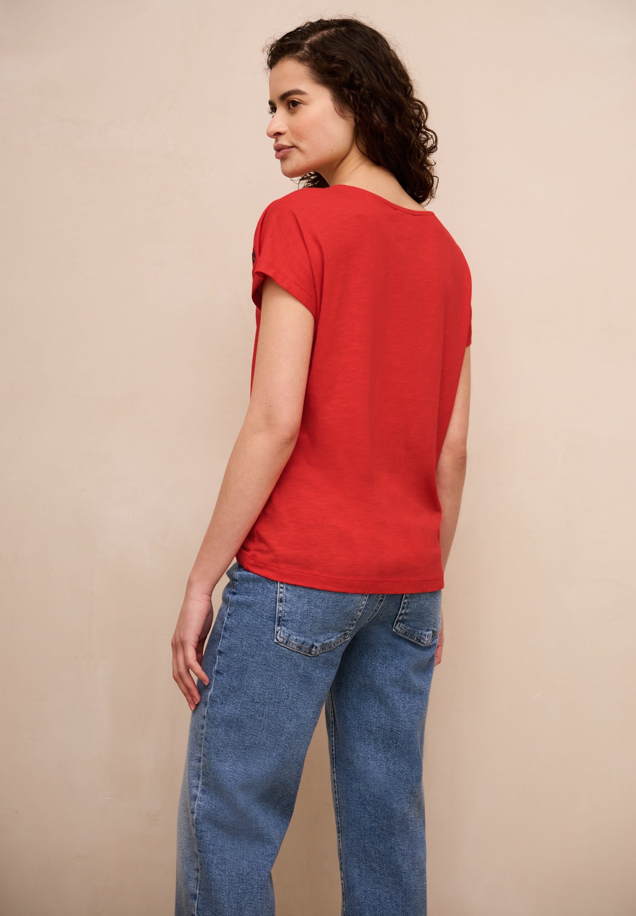 STREET ONE STUDIO T-Shirt mit U-Boot-Ausschnitt günstig online kaufen