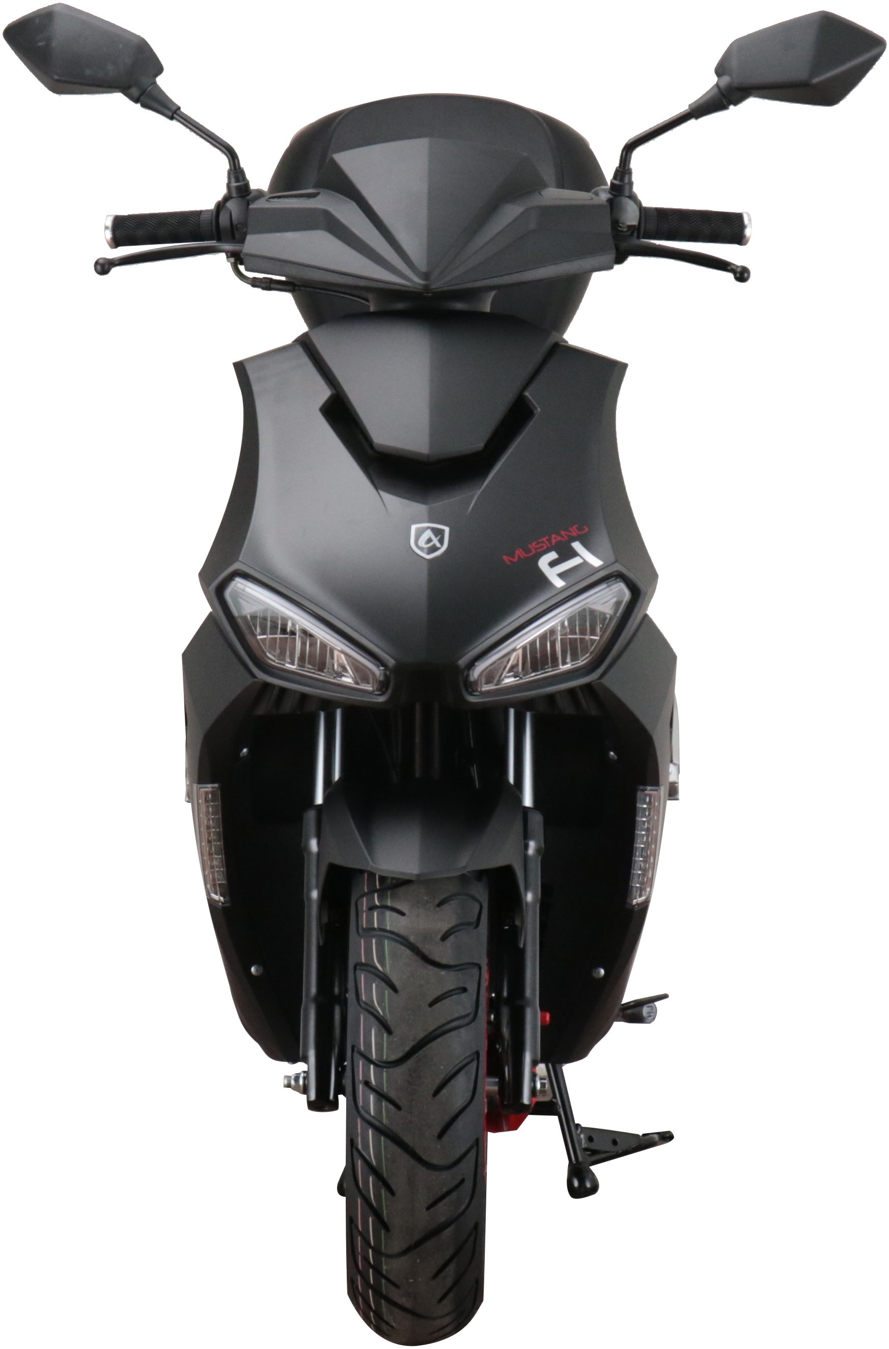 Alpha Motors Motorroller »Mustang FI«, 50 cm³, 25 km/h, Euro 5, 2,72 PS, (Set, mit Topcase), mit USB-Anschluss und Lenkerschloss, sportliches Design