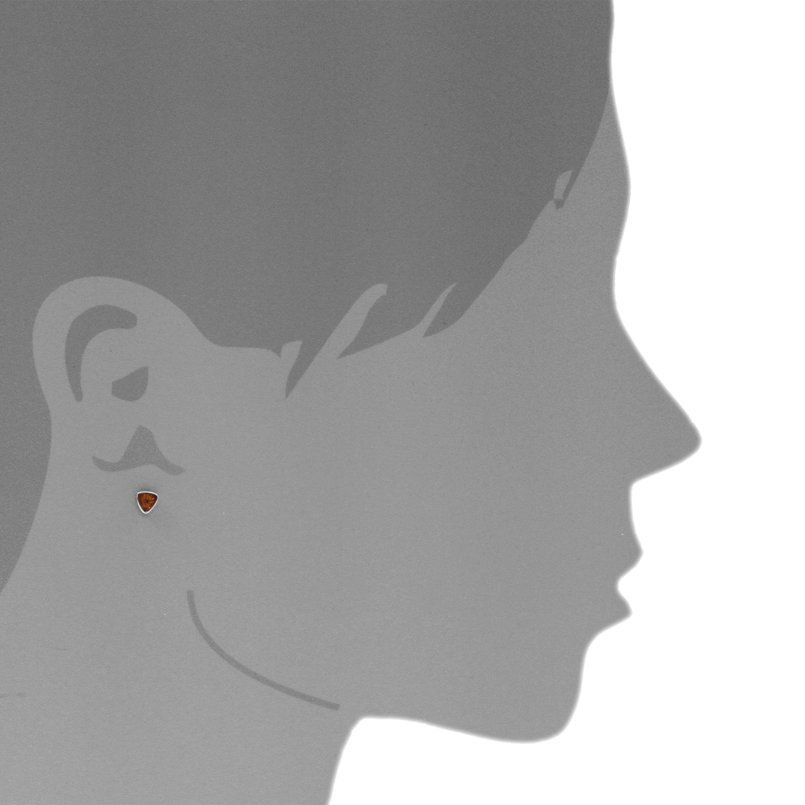 OSTSEE-SCHMUCK Paar Ohrstecker »- Classic 5x5x5 mm - Silber 925/000 - Bernstein«