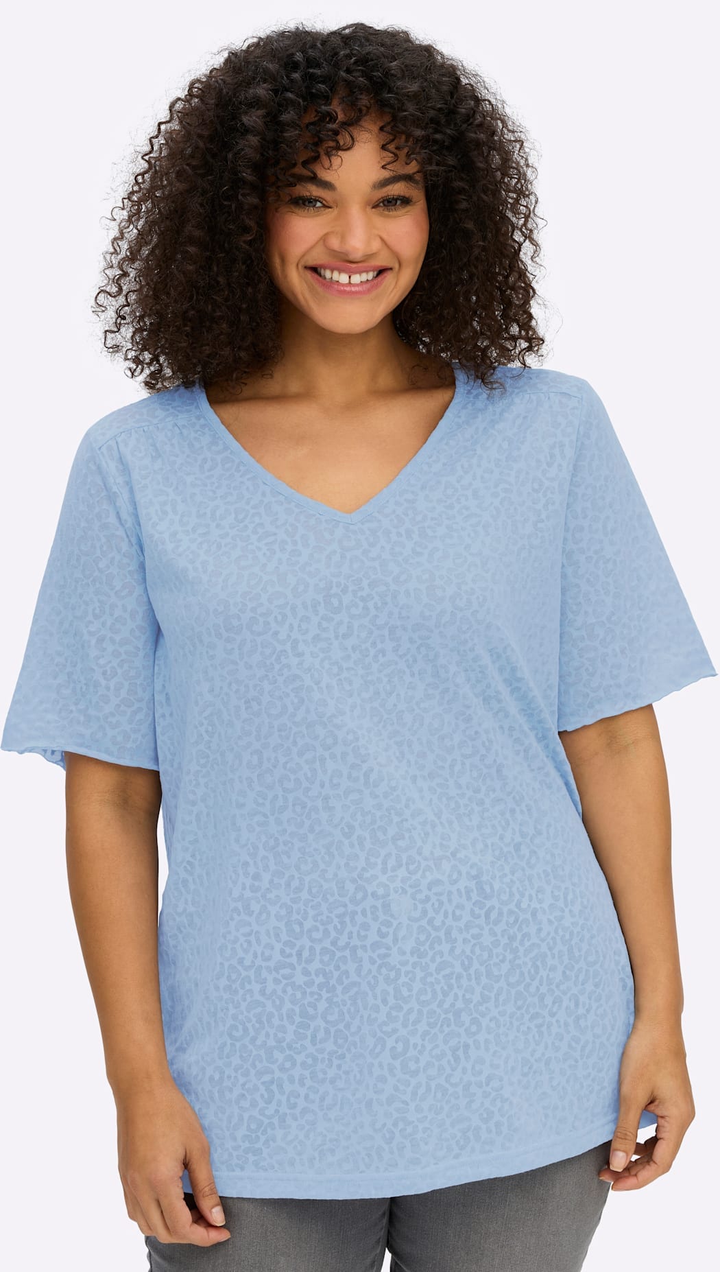 Sheego Rundhalsshirt "T-Shirt" 1
