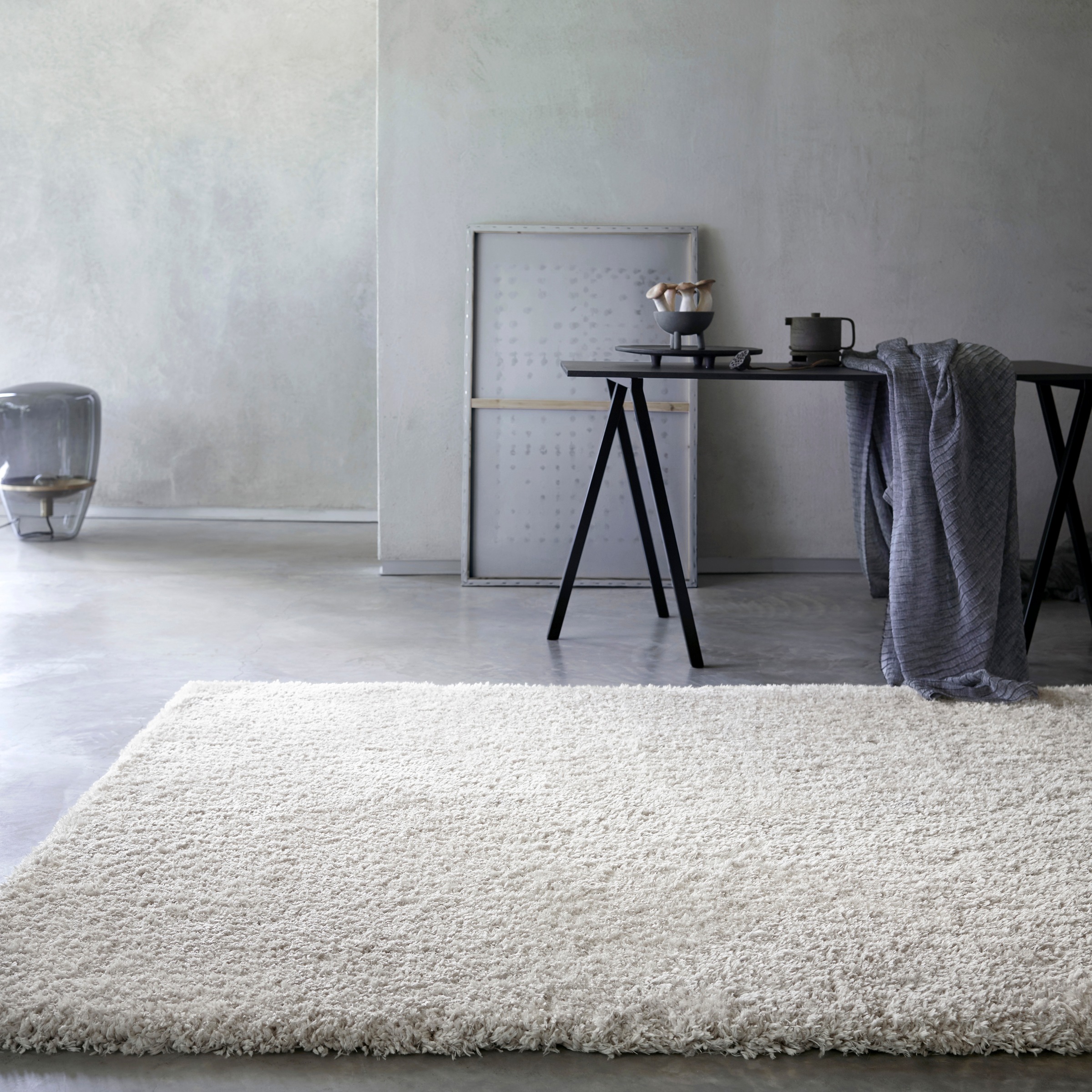 Wecon home Basics Hochflor-Teppich »Smilla«, rechteckig, 50 mm Höhe, Wohnzimmer