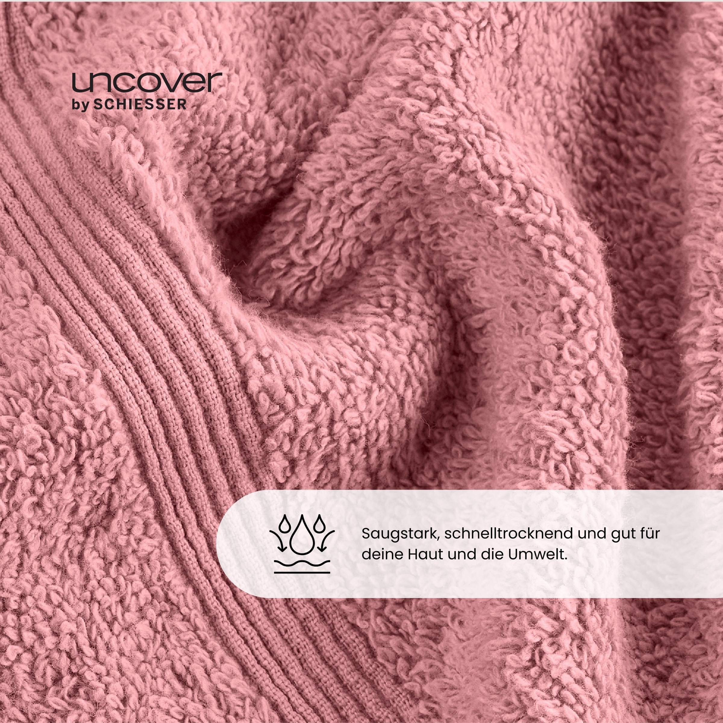 uncover by SCHIESSER Duschtücher "Brooklyn mit dezenter Bordüre in Hoch-Tie günstig online kaufen