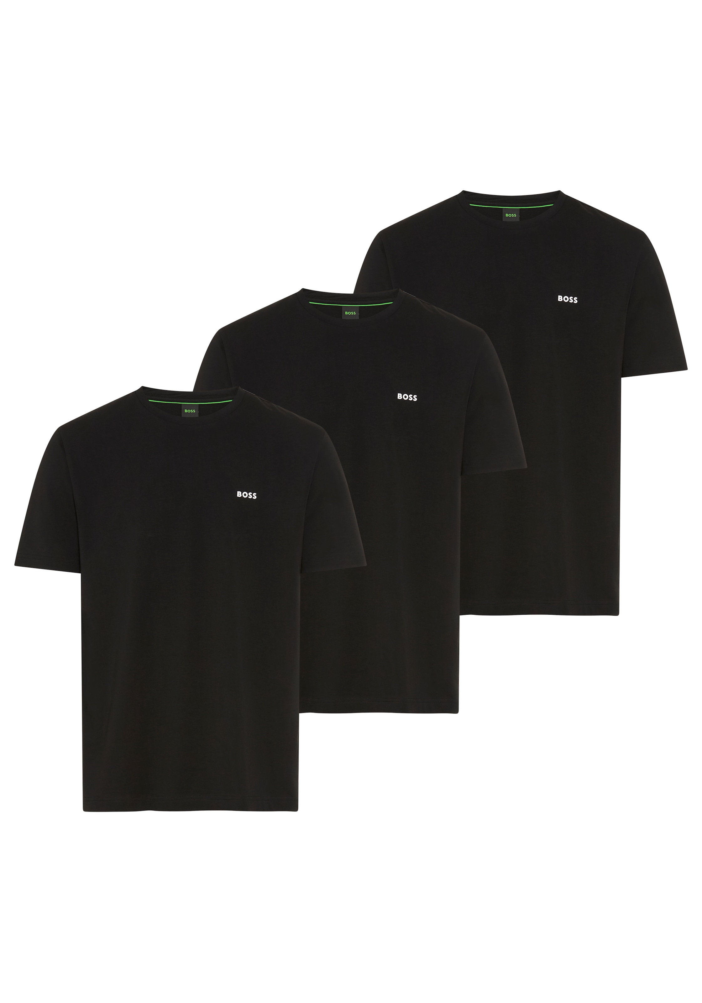 BOSS GREEN T-Shirt Packung, 3er-Pack, 3 Rundhalsausschnitt, kurze Ärmel, Regular fit, Logodruck
