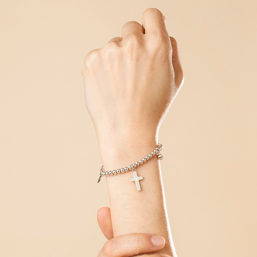 Lotus Armband »Urban Woman - Kreuz« mit Glasstein