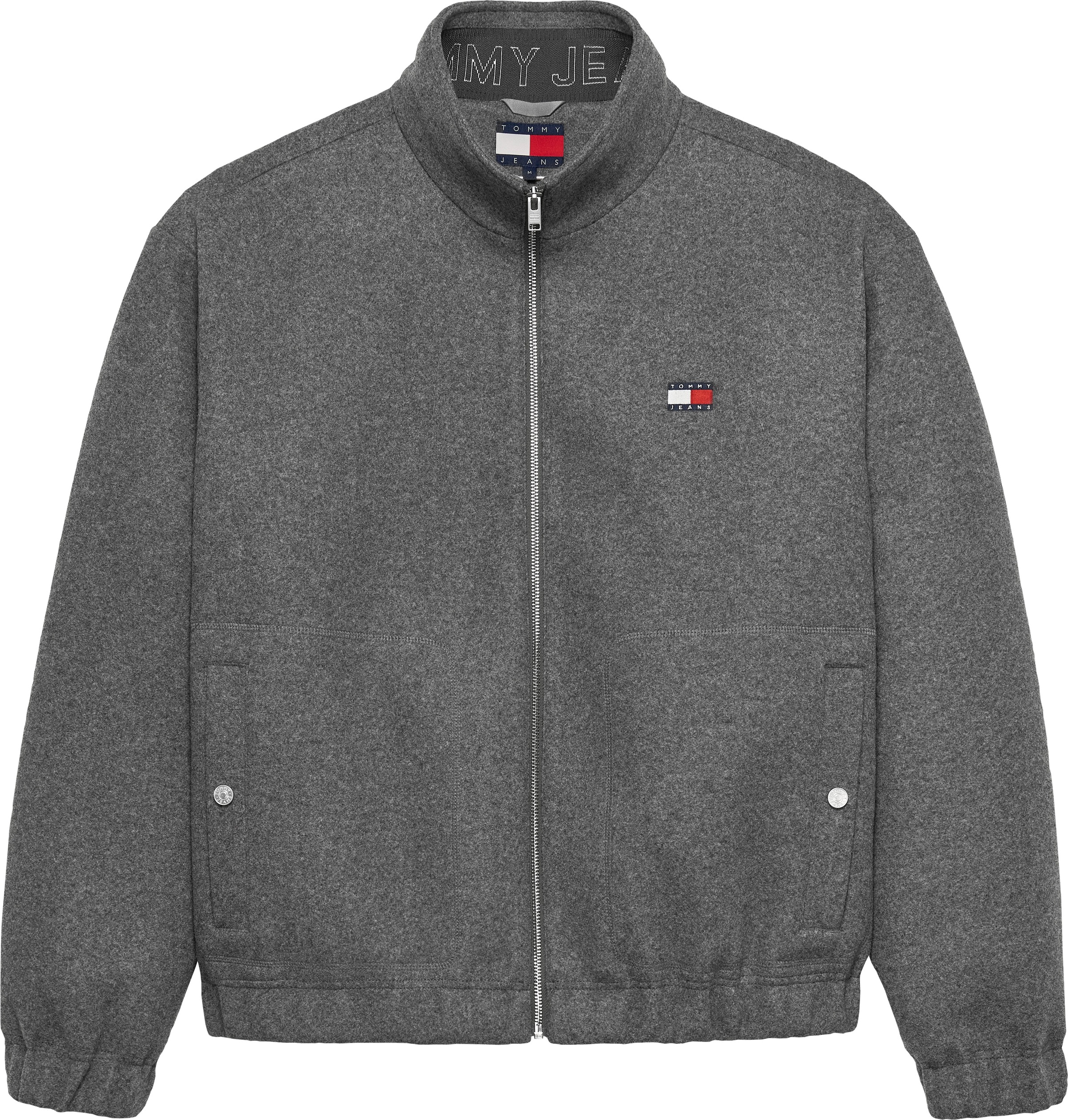 Tommy Jeans Fleecejacke "TJM ESSENTIAL WOOL PADDED" relaxed fit, Stehkragen günstig online kaufen