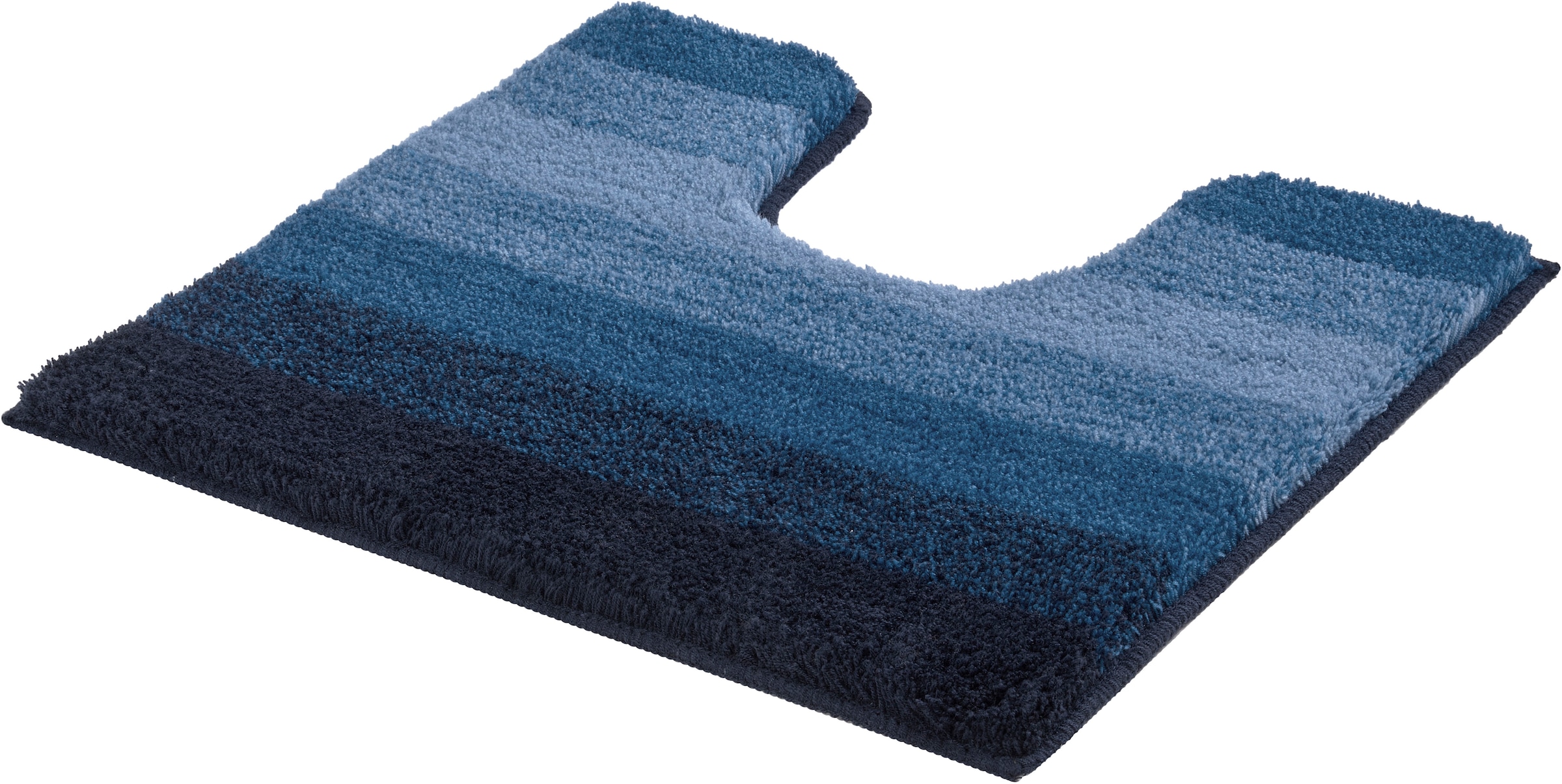 MEUSCH Badematte "Palace, Badvorleger, Badezimmer Teppich" Höhe 23 mm rutschhemmend beschichtet fußbodenheizungsgeeignet Badteppich, gestreift, mit Farbverlauf, waschbar