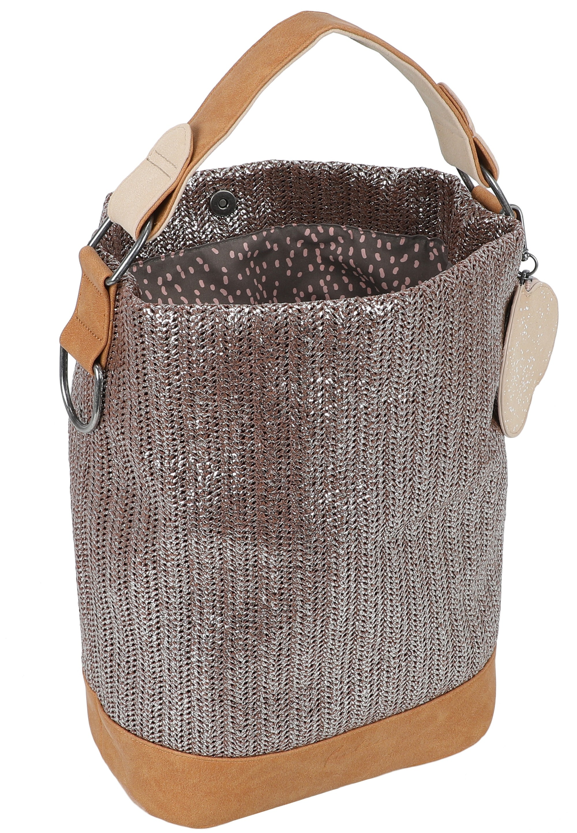 Fritzi aus Preußen Henkeltasche »Olga Limited Painted Straw« mit abnehmbarem Etui mit Reißverschluss