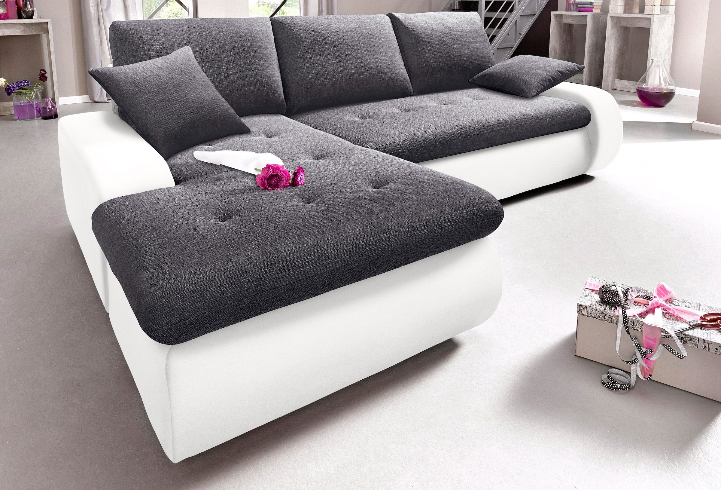 TRENDMANUFAKTUR Ecksofa, wahlweise XL oder XXL kaufen