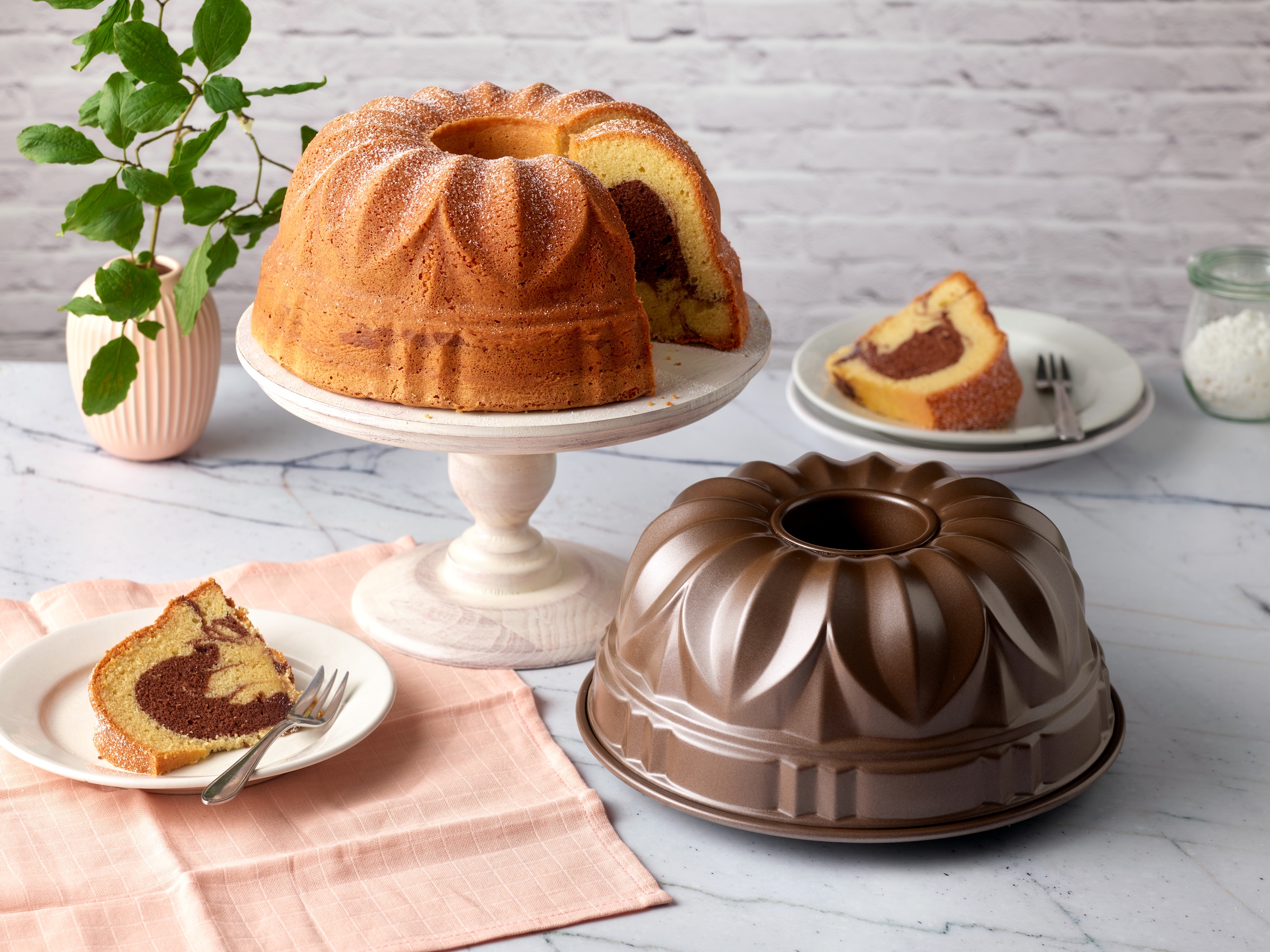 Dr. Oetker Küchenhelfer Gugelhupfform »Back-Edition, Ø 25 cm, , für Klassiker & kreative Backideen« mit Antihaft-Beschichtung, hitzebeständig bis 230°C