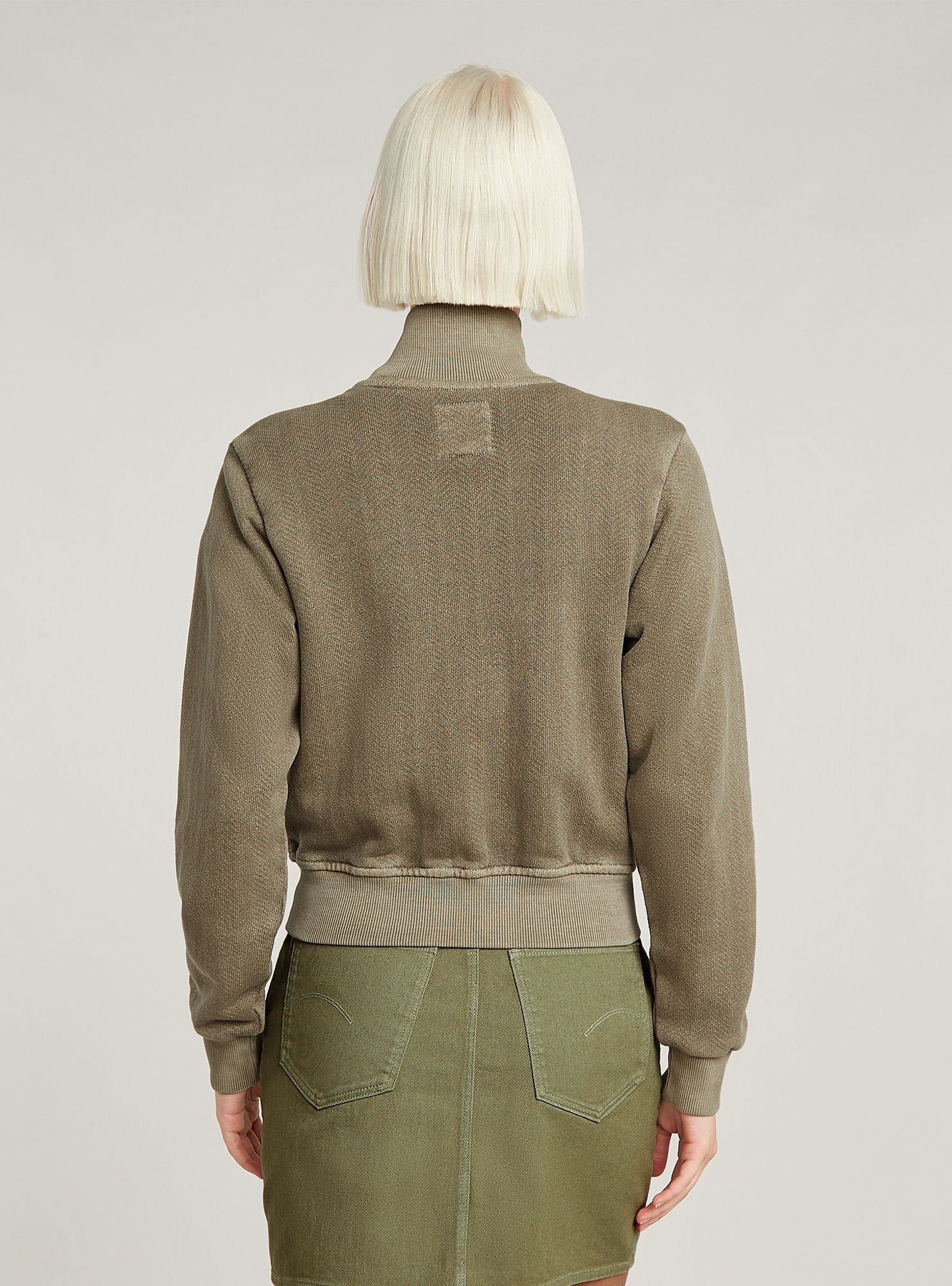 G-STAR Longpullover "Overdyed Slim Track Sweater Jacke" günstig online kaufen