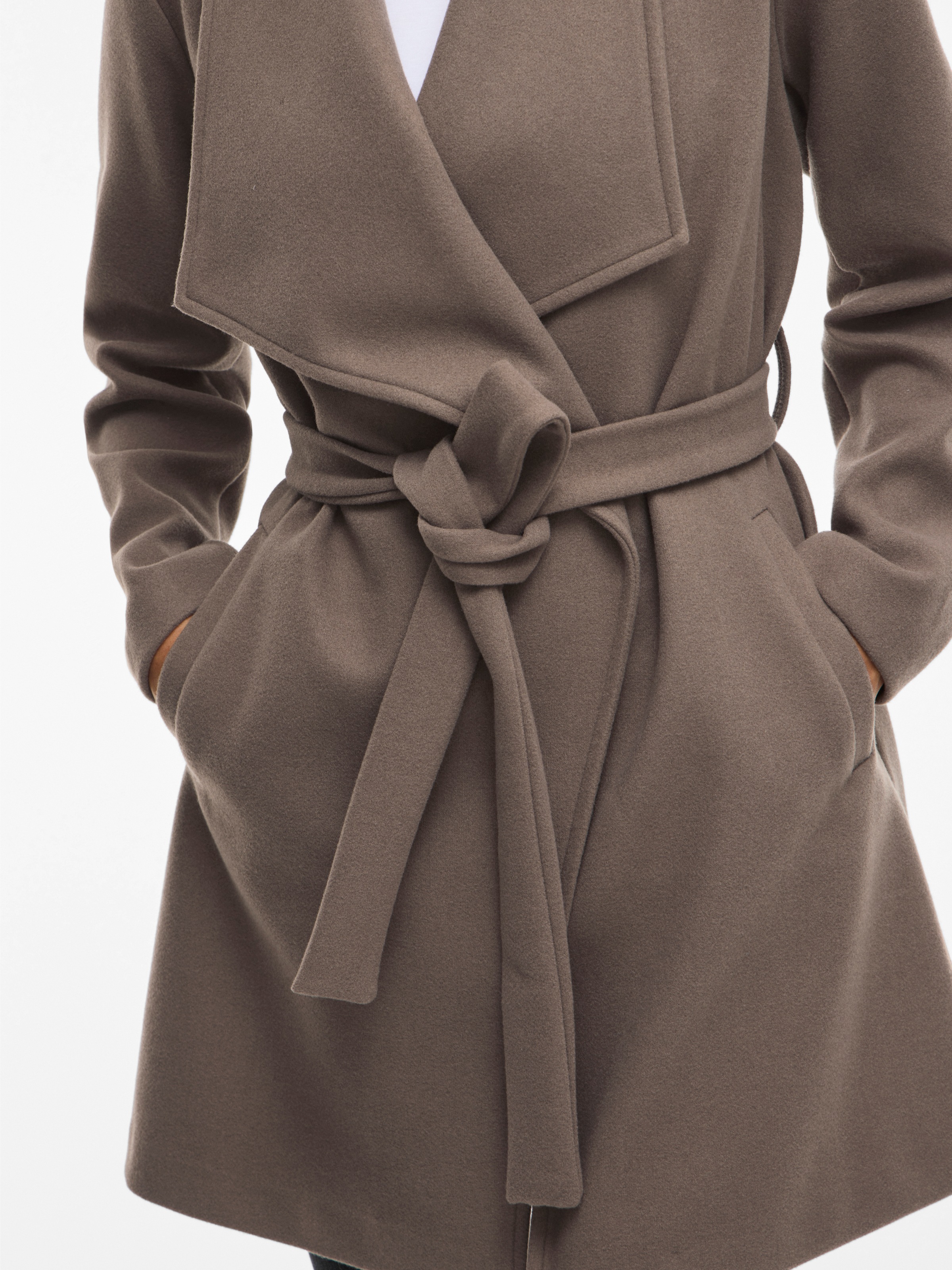 Vila Kurzmantel "VICOOLEY COLLAR BELT COAT - NOOS" günstig online kaufen