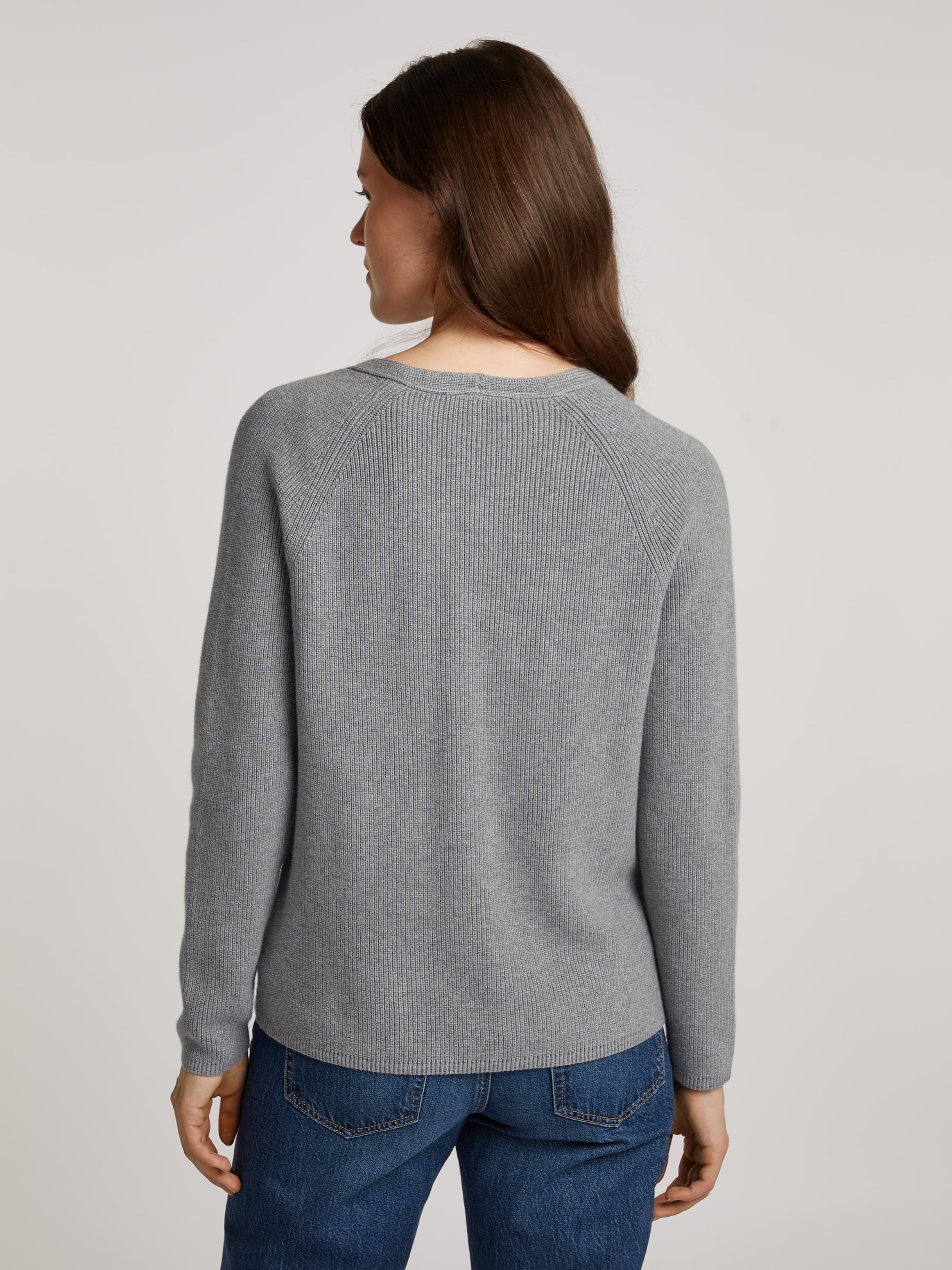 Tommy Hilfiger Strickpullover »CO CARDI STITCH V-NK LS«, mit Logostickerei