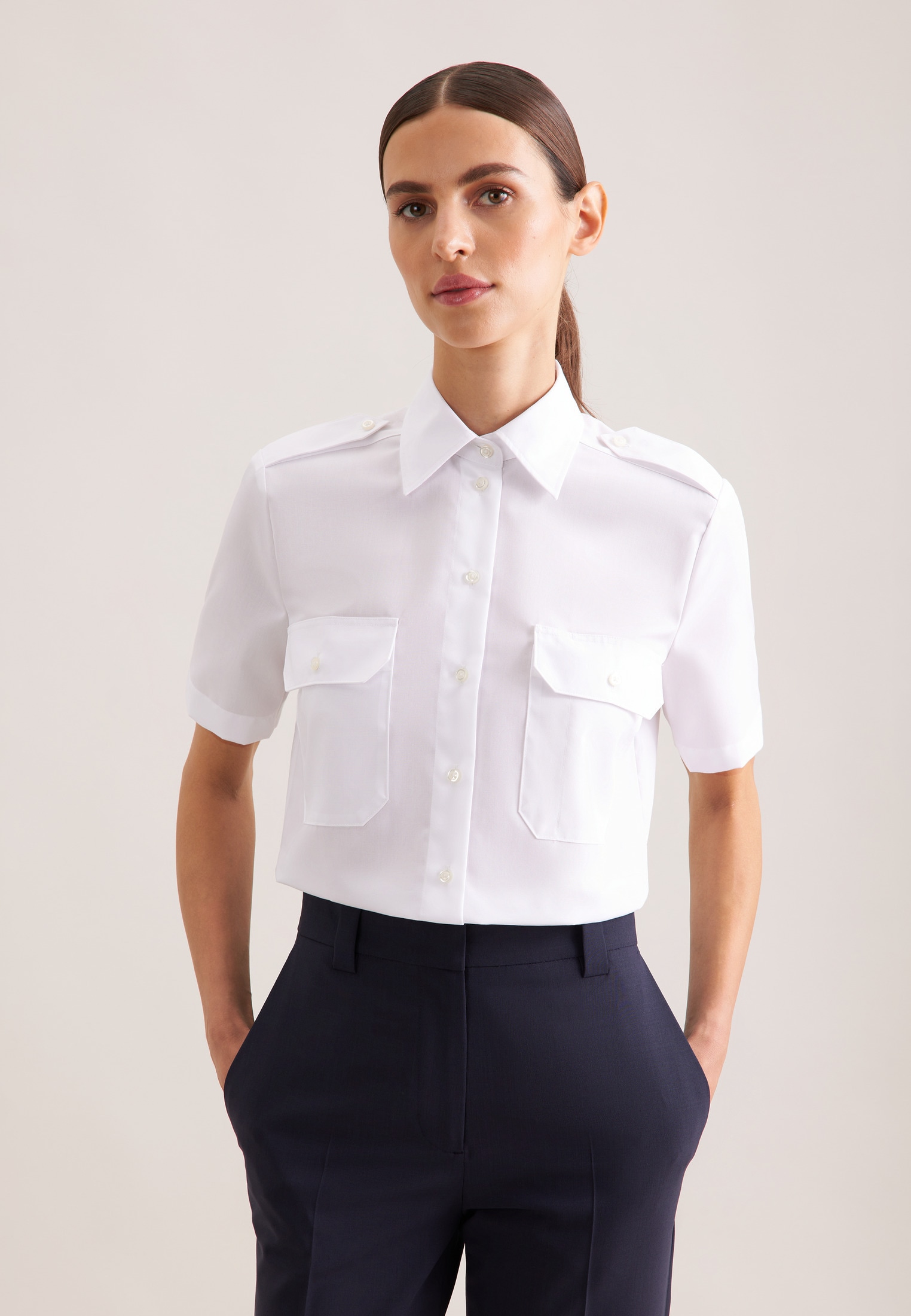 seidensticker Kurzarmbluse 1/2 Uni günstig online kaufen