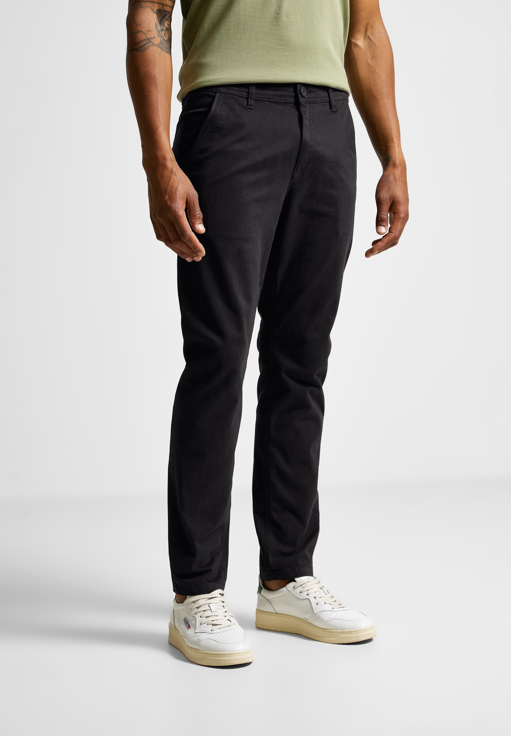 STREET ONE MEN Chinohose, in Unifarbe