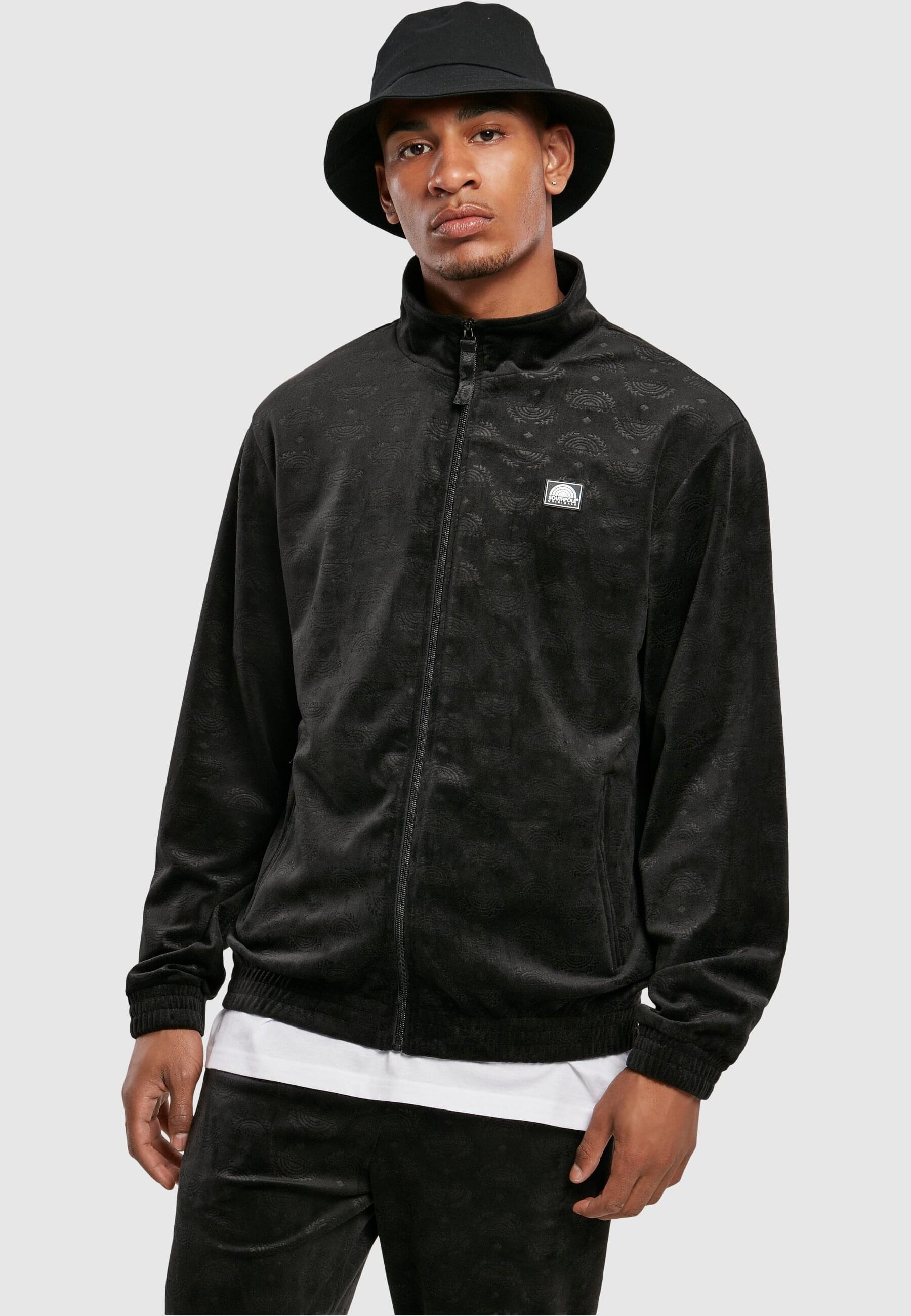 Southpole Allwetterjacke »Southpole Herren Southpole AOP Velour Jacket«, (1 St.), ohne Kapuze