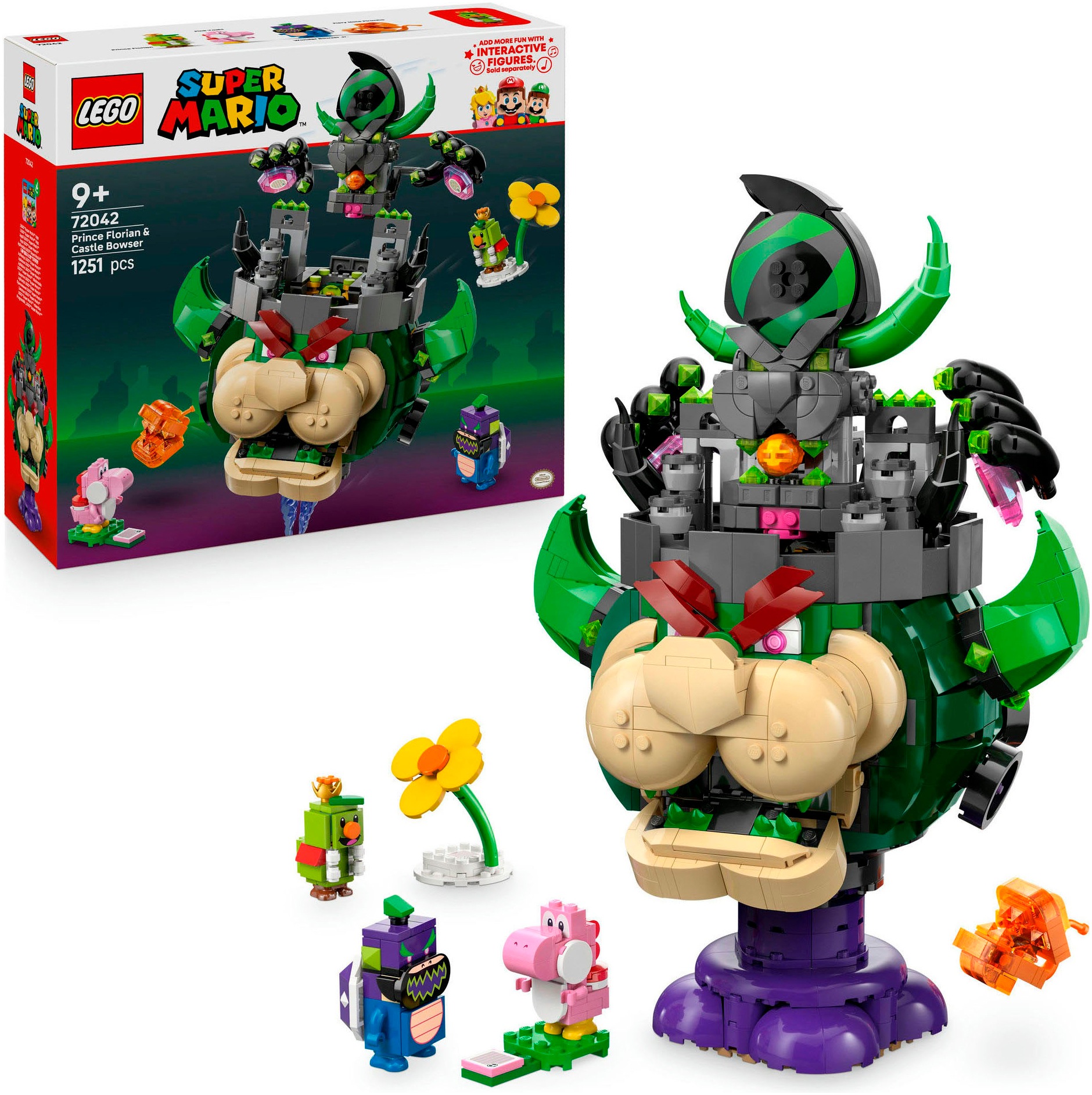 LEGO Kinder Konstruktionsspielsteine "Prinz Florian & Schloss-Bowser (72042), LEGO Super Mario", bunt, Kunststoff, Spielbausteine, Made in Europe