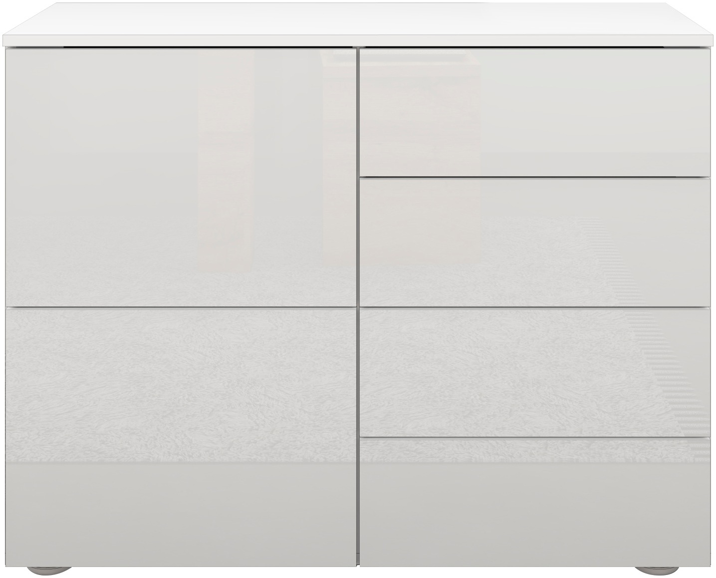 borchardt Möbel Kommode "Rova, modern, grifflos, praktisch, 2 Türen" Druckö günstig online kaufen