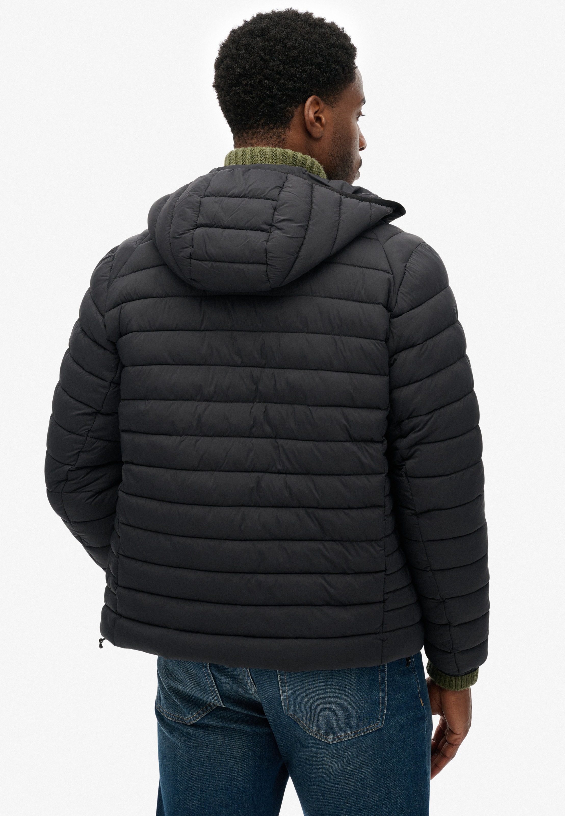 Thumbnail - Superdry Steppjacke "Hooded Fuji Lite Jacket" mit Kapuze slim fit Form, mit Kapuze