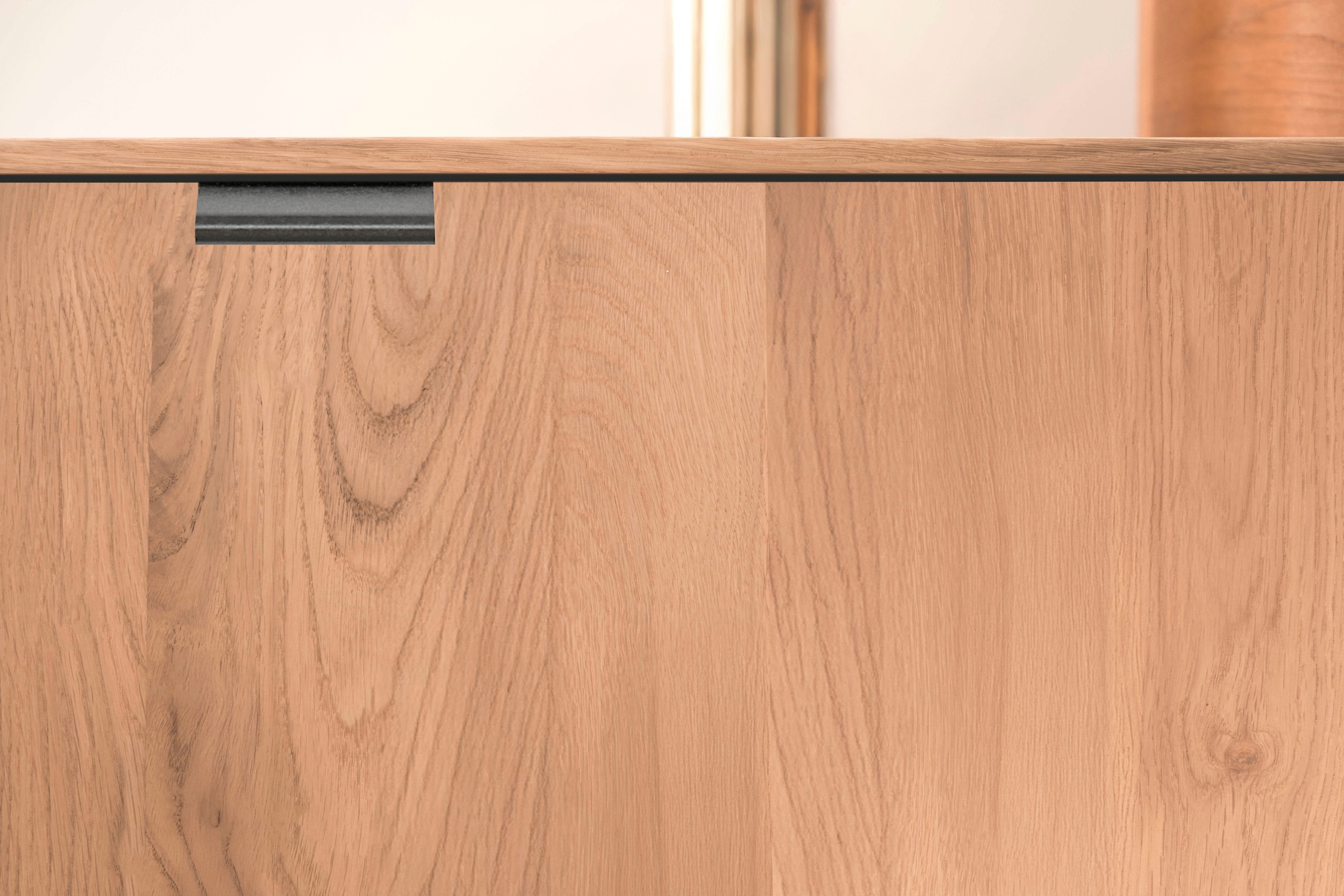 Thumbnail - WIEMANN Kommode "Cardiff Sideboard, Wäscheschrank, teilmassiv Bianco-Eiche, 80 cm" Kommode 80x86x43 cm, braun, mit Dämpf...