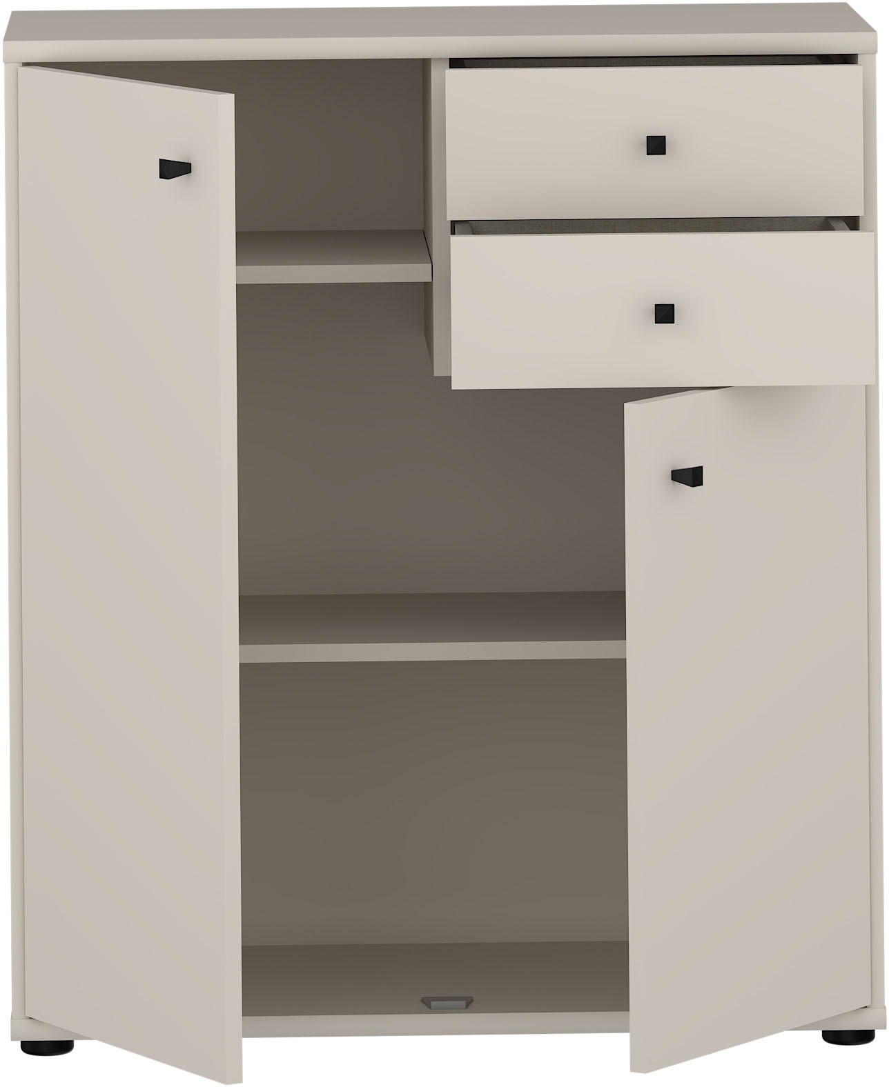 Thumbnail - FORTE Kommode "Tempra, Kommode, 2 Türen, 2 Schubkästen, viel Stauraum" B/H/T 73,7/85,5/34,8 cm