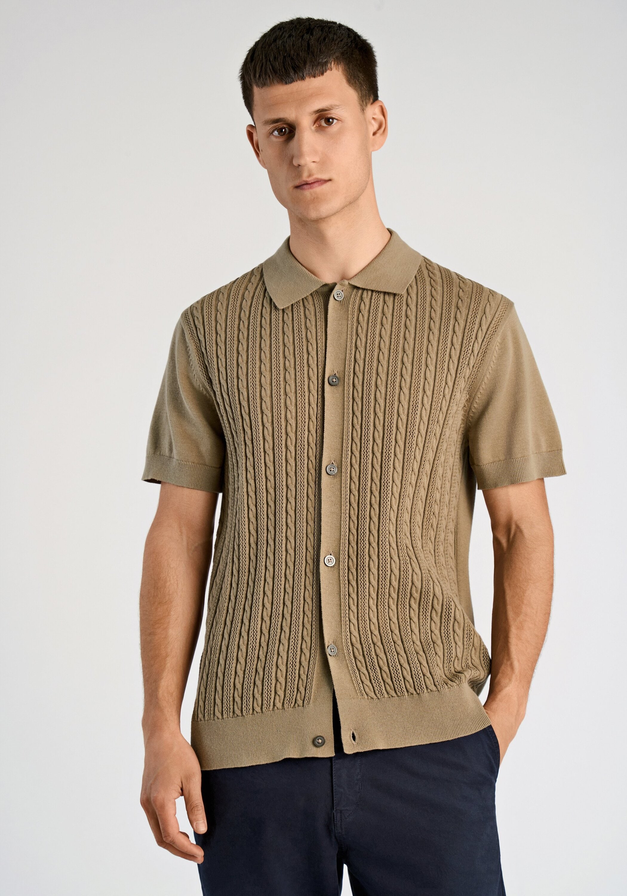 LINDBERGH "Cardigan (Kurzarm) Relaxed Fit"
