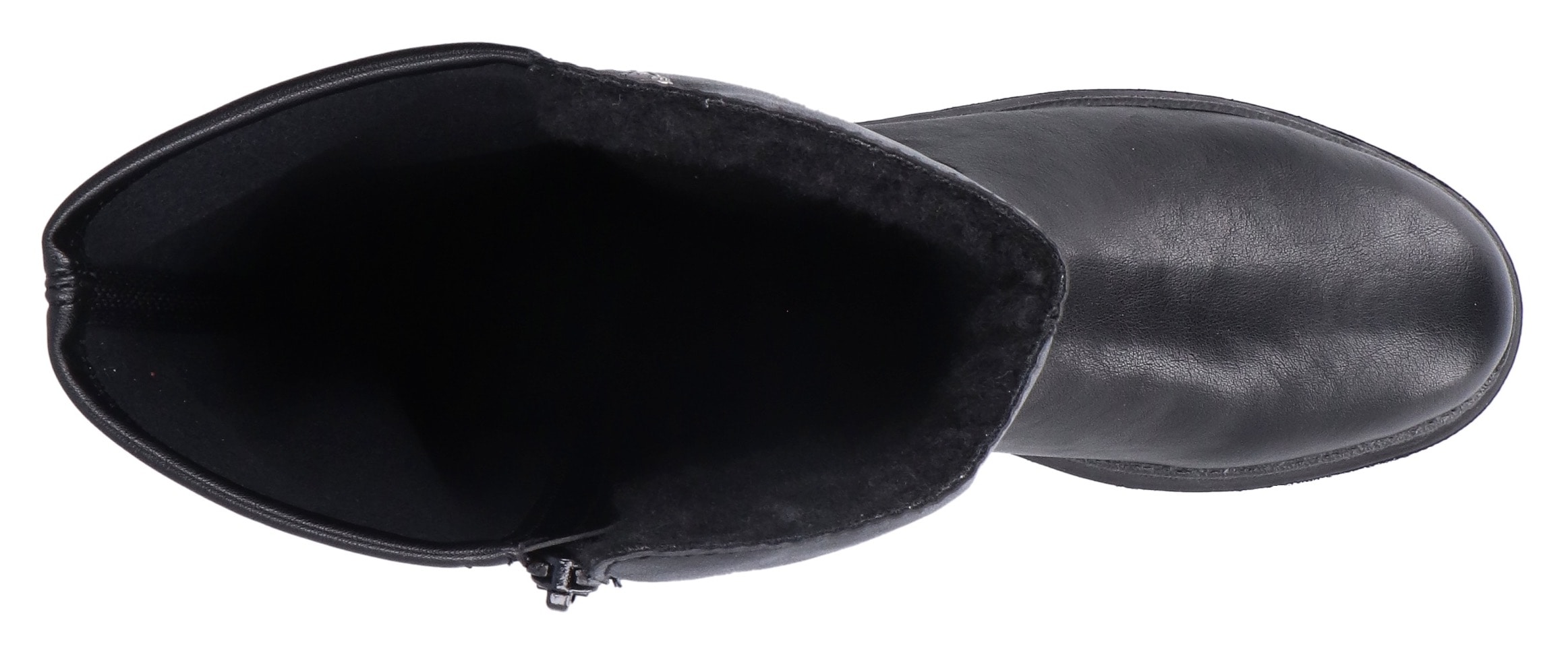 Rieker Winterstiefel, Langschaftstiefel, Plateaustiefel mit Stretch am Schaft, TEX-Membrane