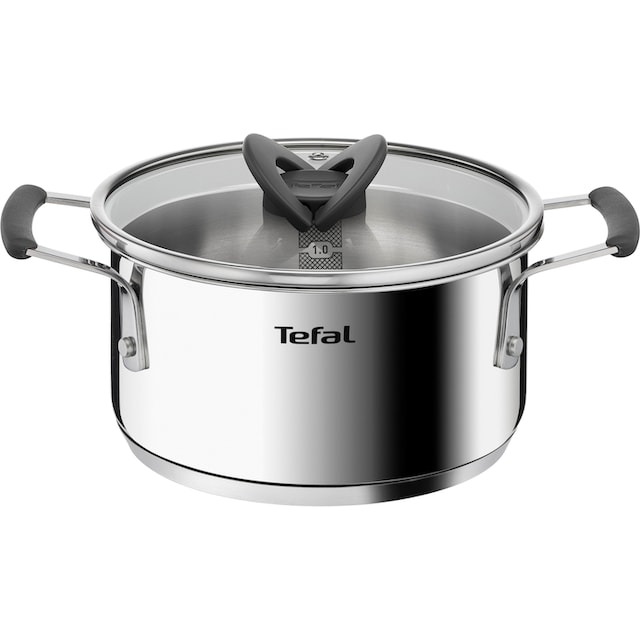 Tefal Topf-Set »G7376S Opti'Space«, Edelstahl, (Set, 6 tlg.),  Thermo-Fusion-Boden, für alle Herdarten inkl. Induktion bestellen | BAUR