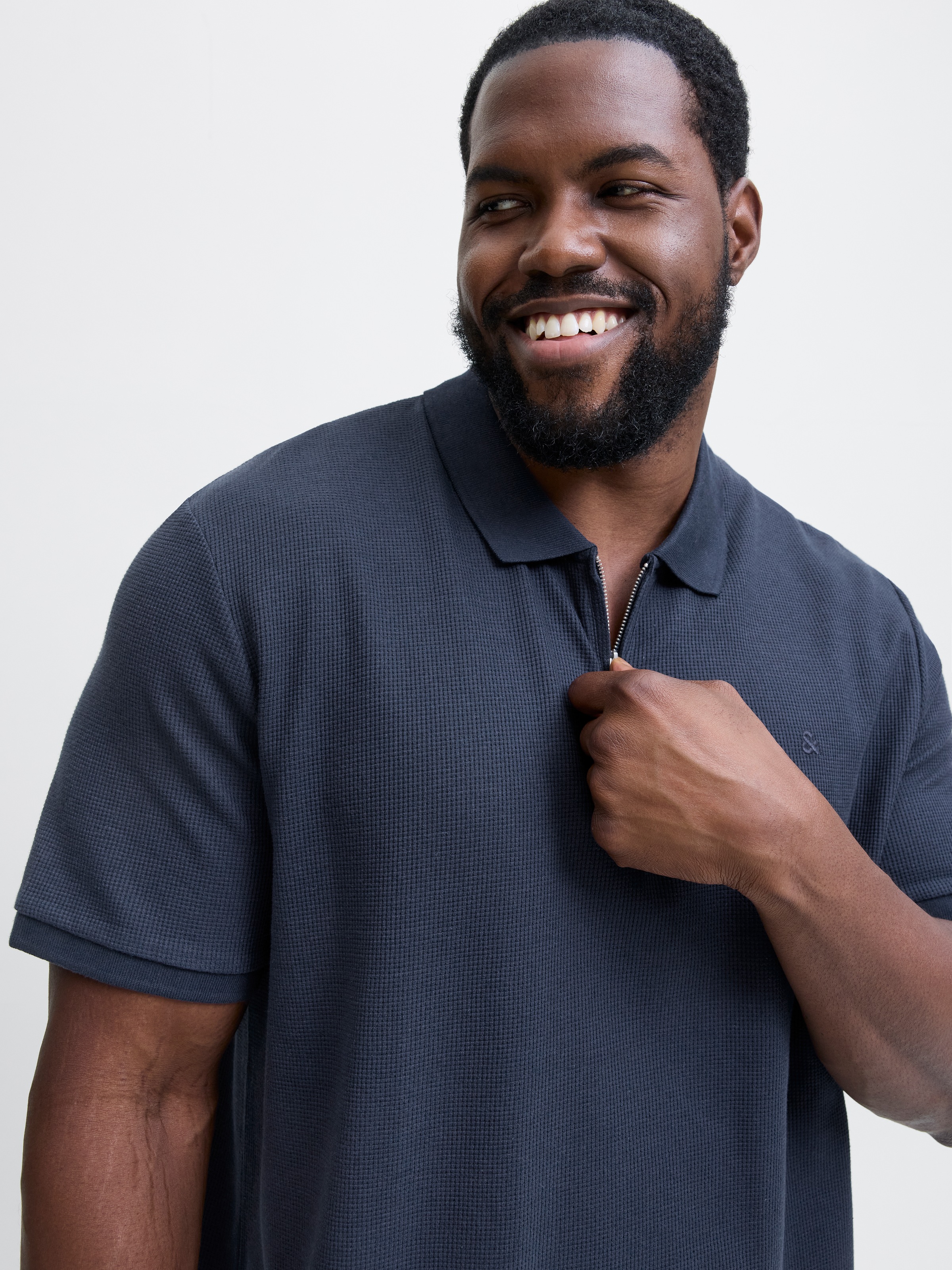 Jack & Jones PlusSize Poloshirt "JJEAUSTIN ZIP POLO SS NOOS PLS" günstig online kaufen
