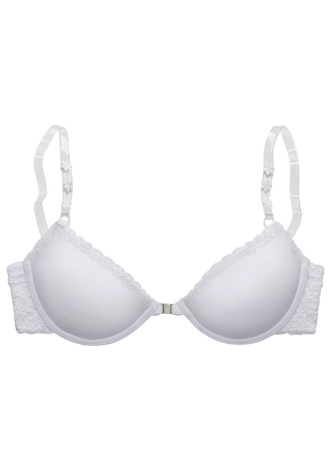 LASCANA Push-up-BH »Chelina«, mit abnehmbaren, normalen und transparenten  Trägern, Dessous bei ♕