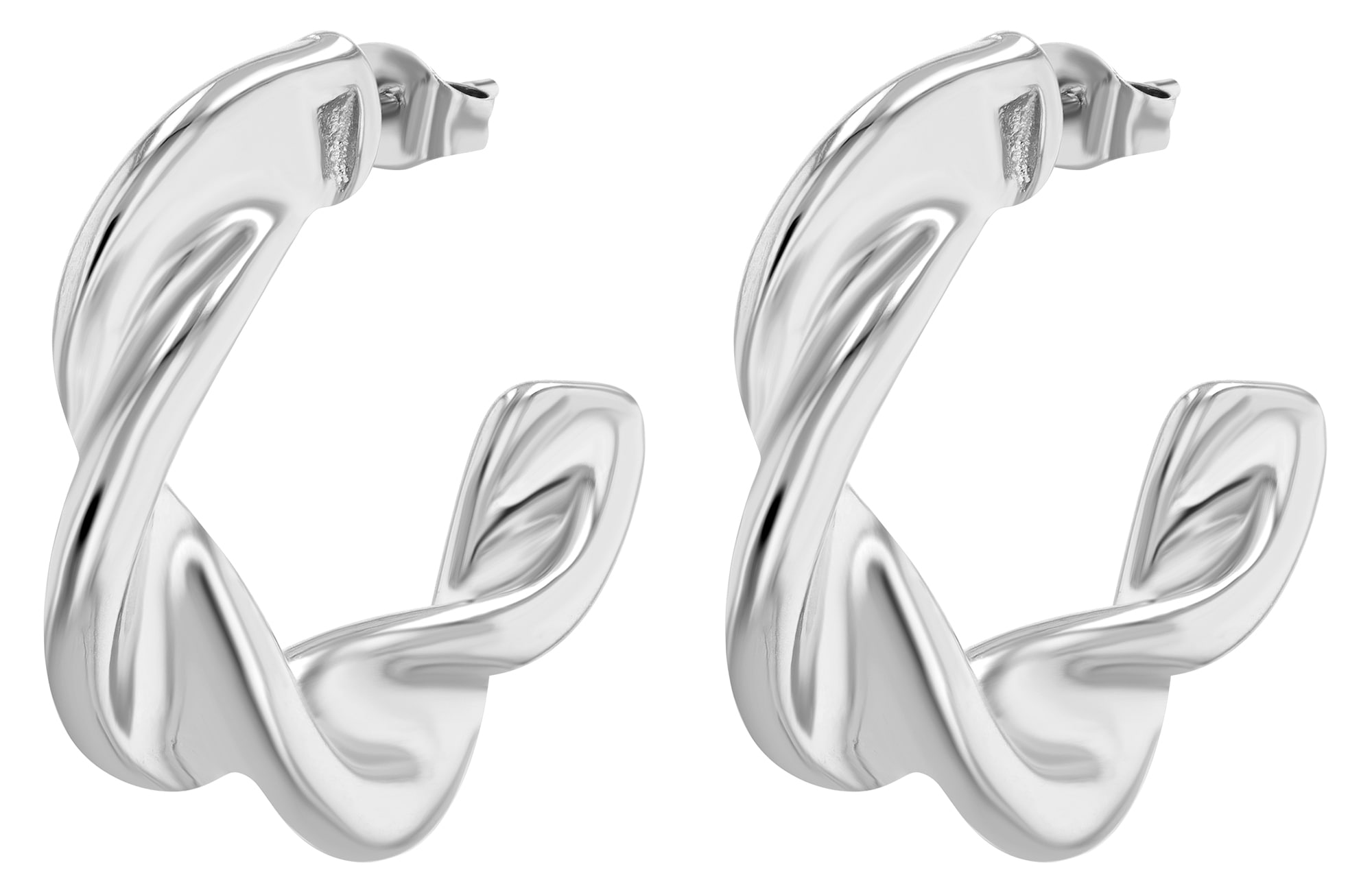 Adelia´s Paar Creolen "Damen Ohrringe – Creole aus Edelstahl" Perfekt als G günstig online kaufen