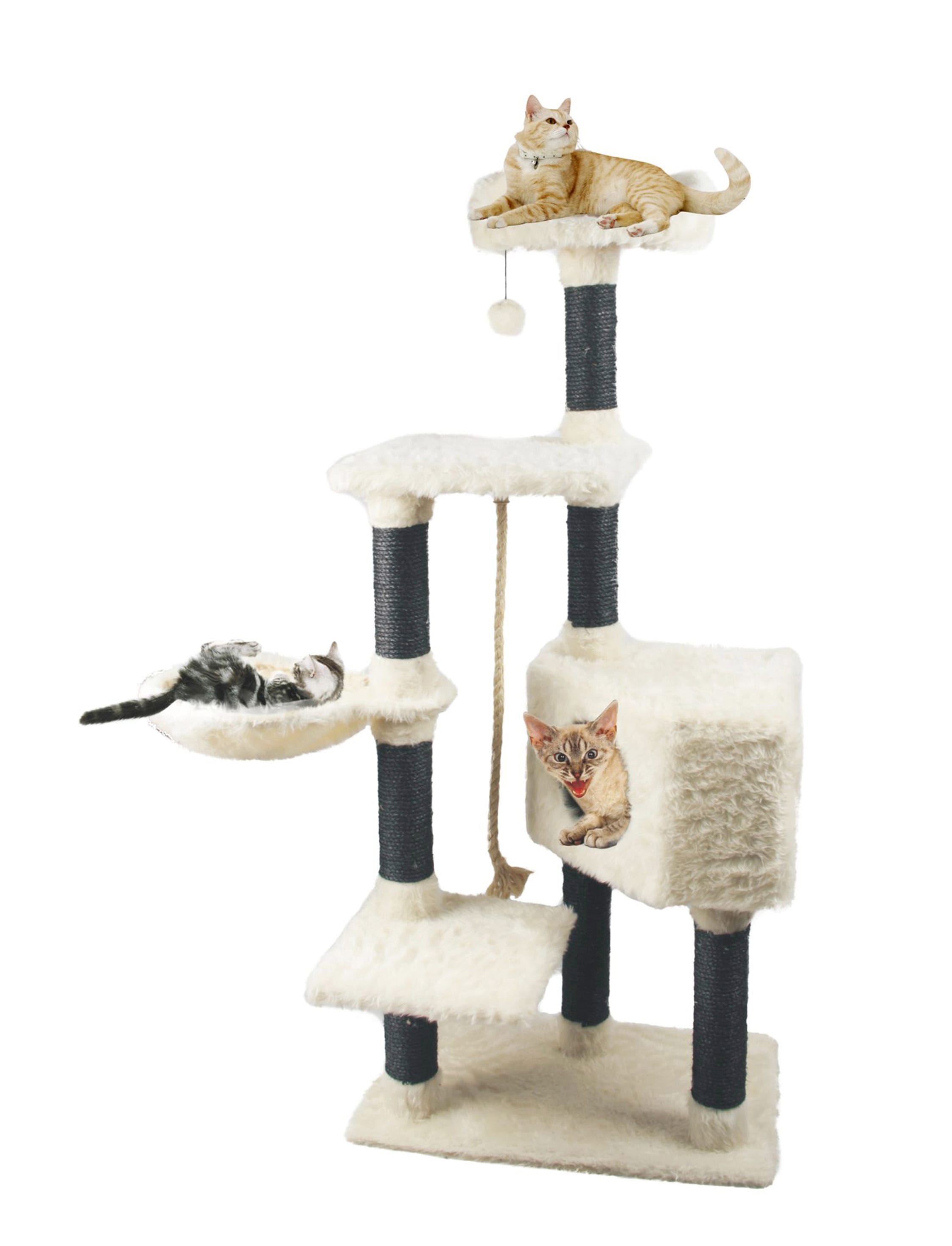 Kratzbaum »White Cat«, hoch, BxTxH: 60x36x139