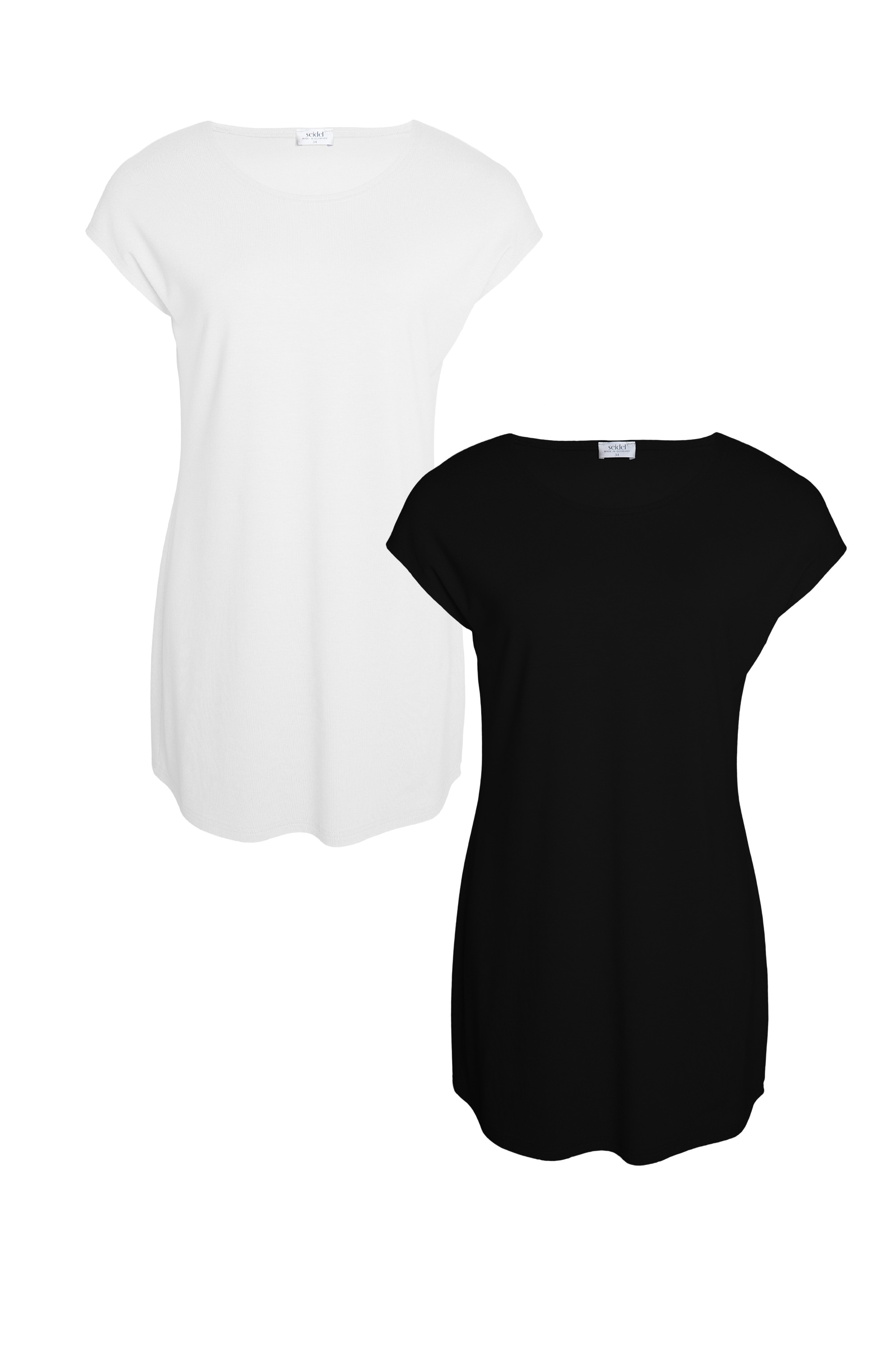 Seidel Moden Longshirt »Otto exclusiv« 2 2er Pack Rundhals - Viskose - MADE IN GERMANY