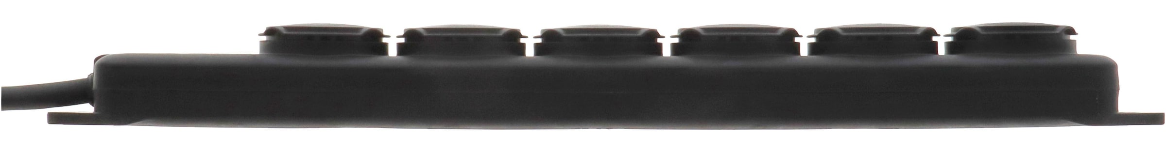 Brennenstuhl Steckdosenleiste »Steckdosenverteiler 6-fach« 6-fach (Klappendeckel | Tragegriff Kabellänge 2 m)