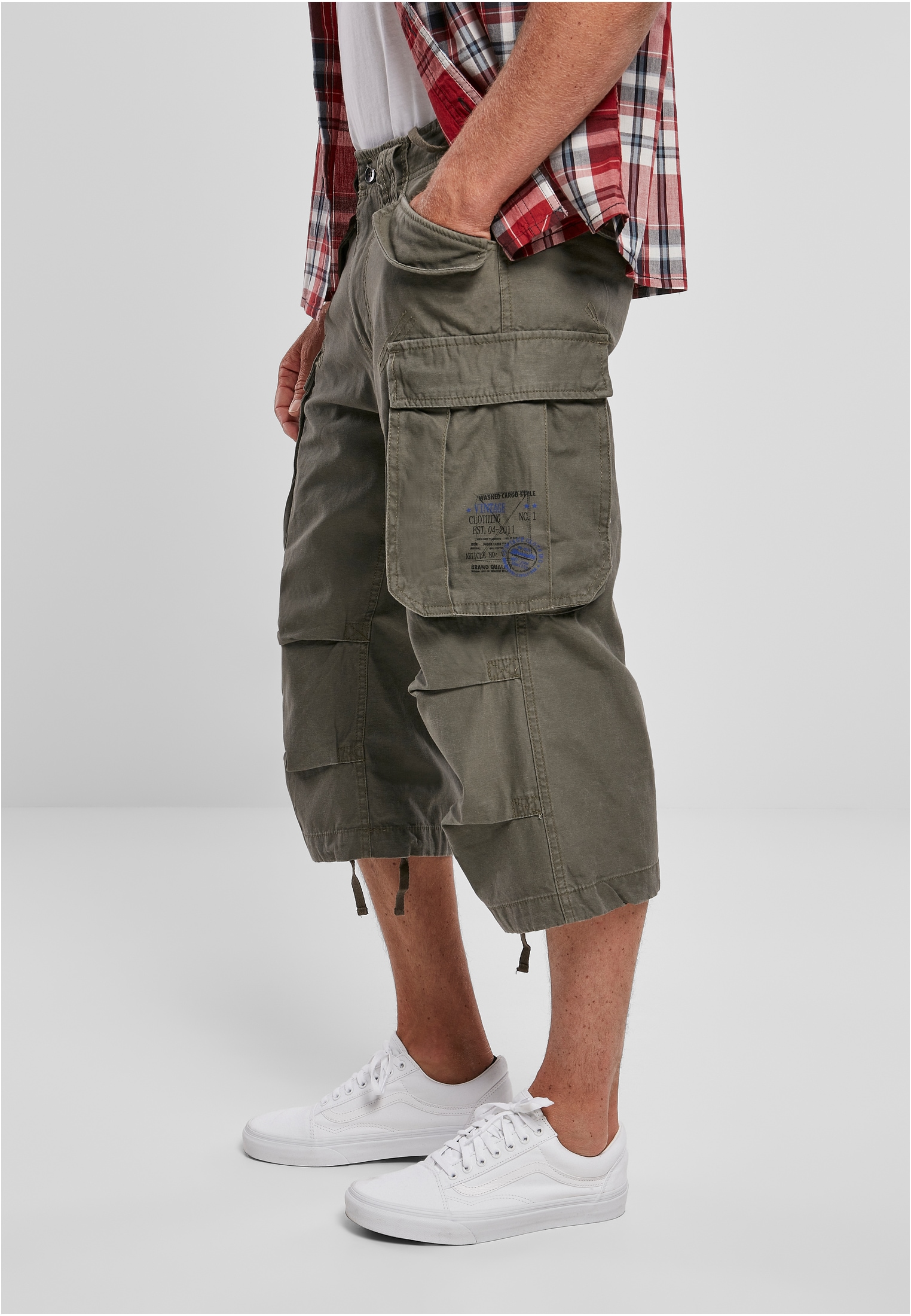 Brandit Stoffhose »Brandit Herren Industry Vintage Cargo 3/4 Shorts«, (1 tlg.)