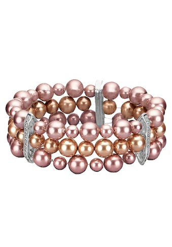 Armband »925/- Sterling Silber rhodiniert Perlen«