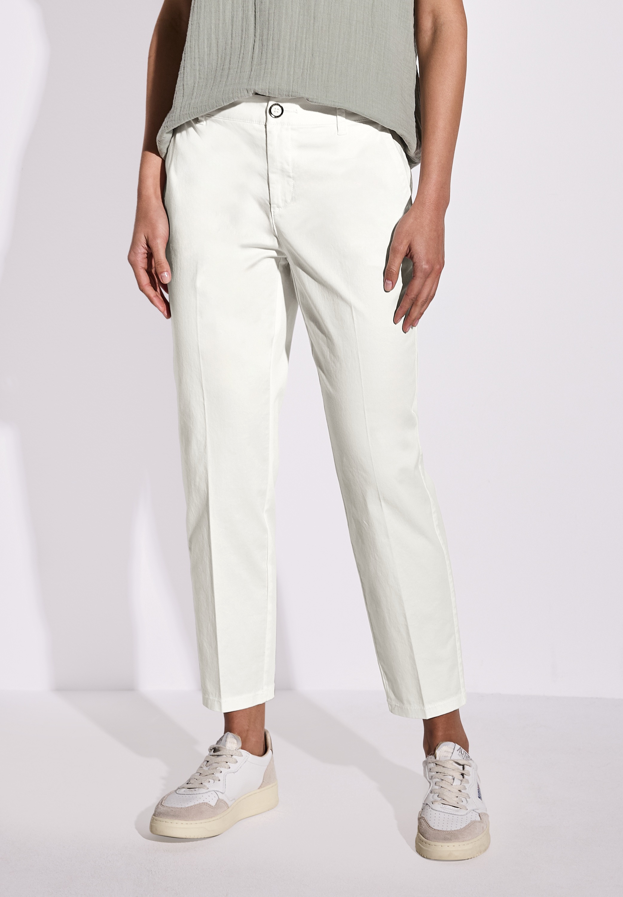 STREET ONE Chinohose, Middle Waist günstig online kaufen