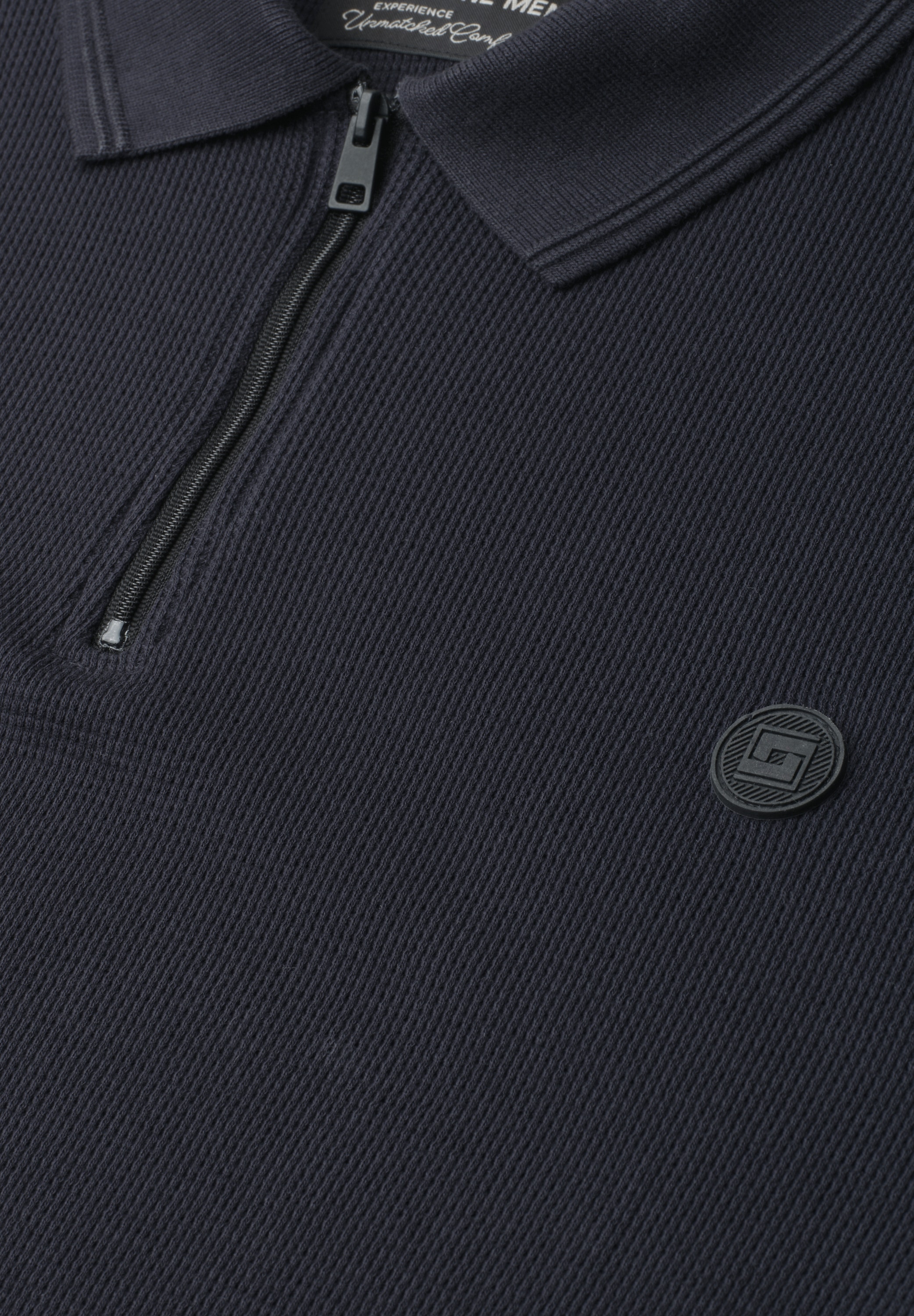 STREET ONE MEN Poloshirt aus Baumwolle mit Stretchante