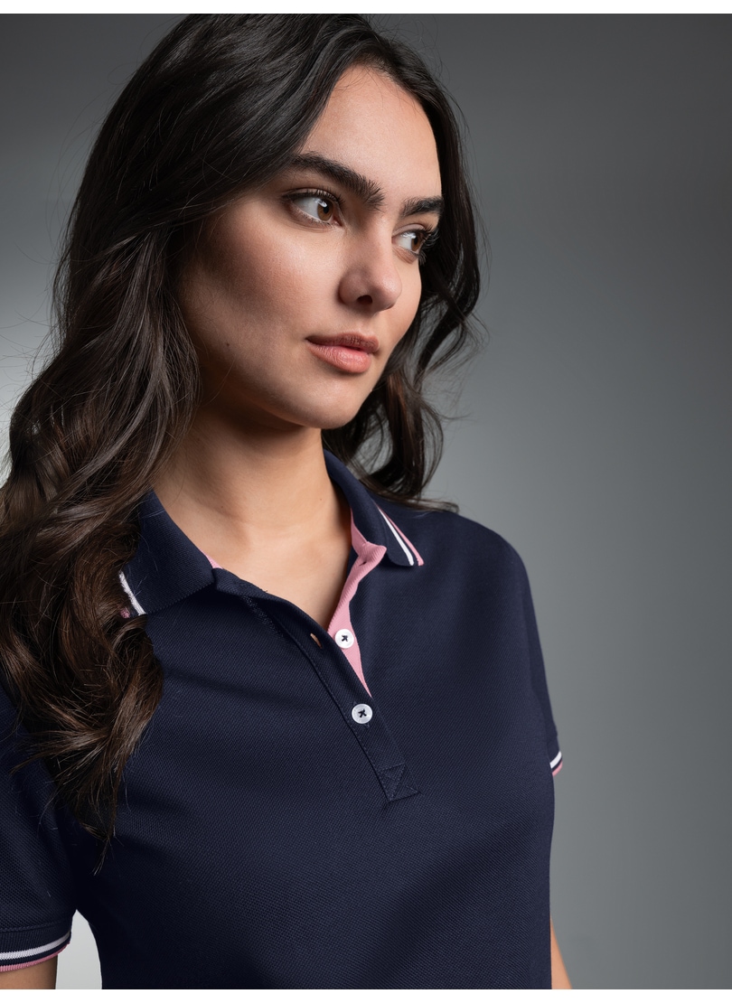 Trigema Poloshirt »TRIGEMA Polo Shirt in Kontrastfarbigen Akzenten« 1