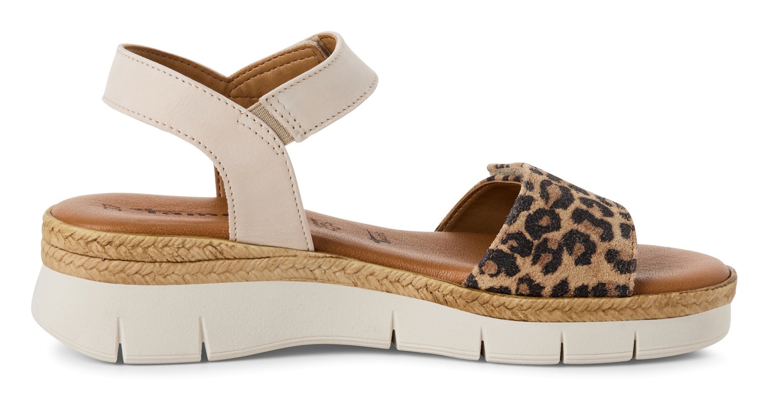 Tamaris Keilsandalette, Riemchensandale, Sommerschuh mit verstellbaren Klettverschlüssen