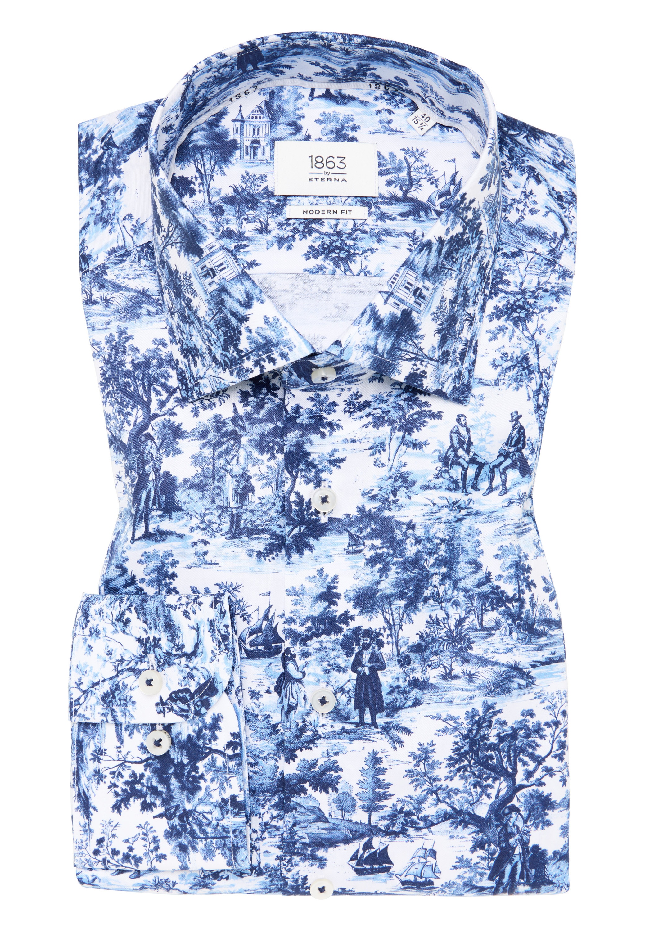 Eterna Langarmhemd »MODERN FIT«, NON IRON (bügelfrei)