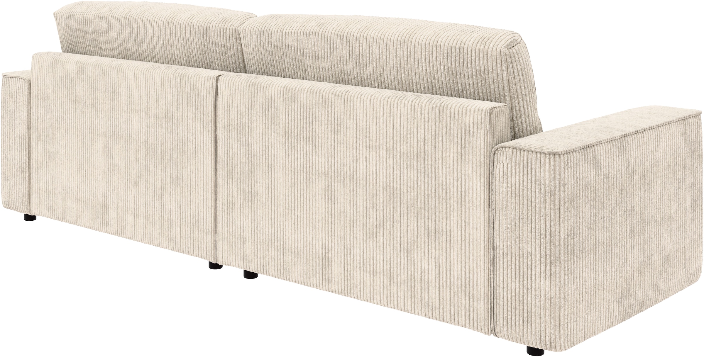INOSIGN Ecksofa »Chance, Recamiere beidseitig montierbar, Schlaffunktion, Breite 265 cm«, in Cordstoff HYPER, mit Schlaffunktion und Bettkasten