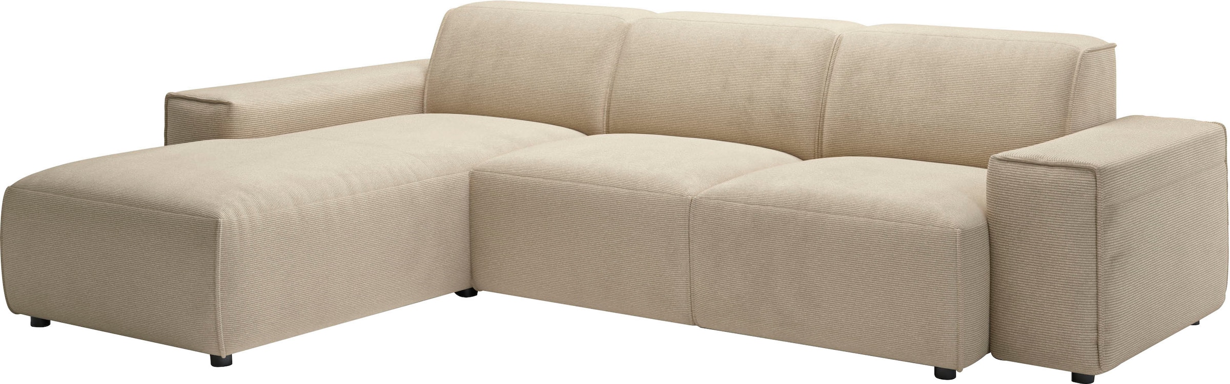 andas Ecksofa »Glimminge L-Form  auch in Breitcord, Feincord + Easy care-Bezug,« Breite 264,  Zierkissen