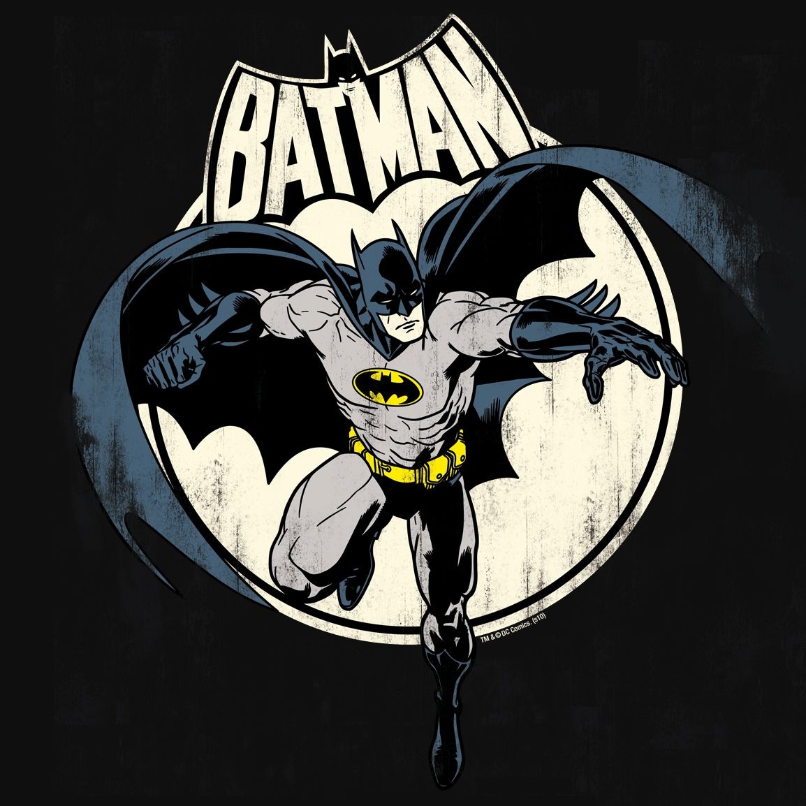 LOGOSHIRT T-Shirt »Batman«, mit Vintage-Print
