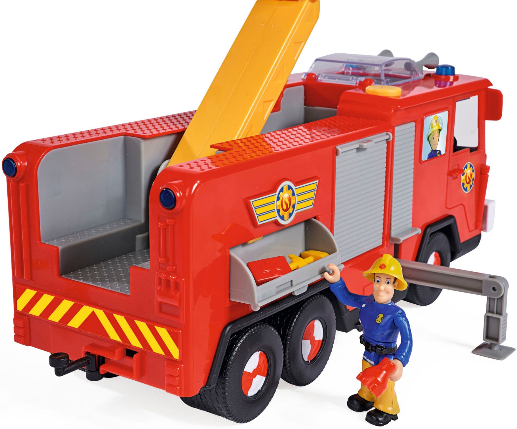 SIMBA Spielzeug-Feuerwehr »Feuerwehrmann Sam, Jupiter Pro«, mit Licht- und Soundeffekten