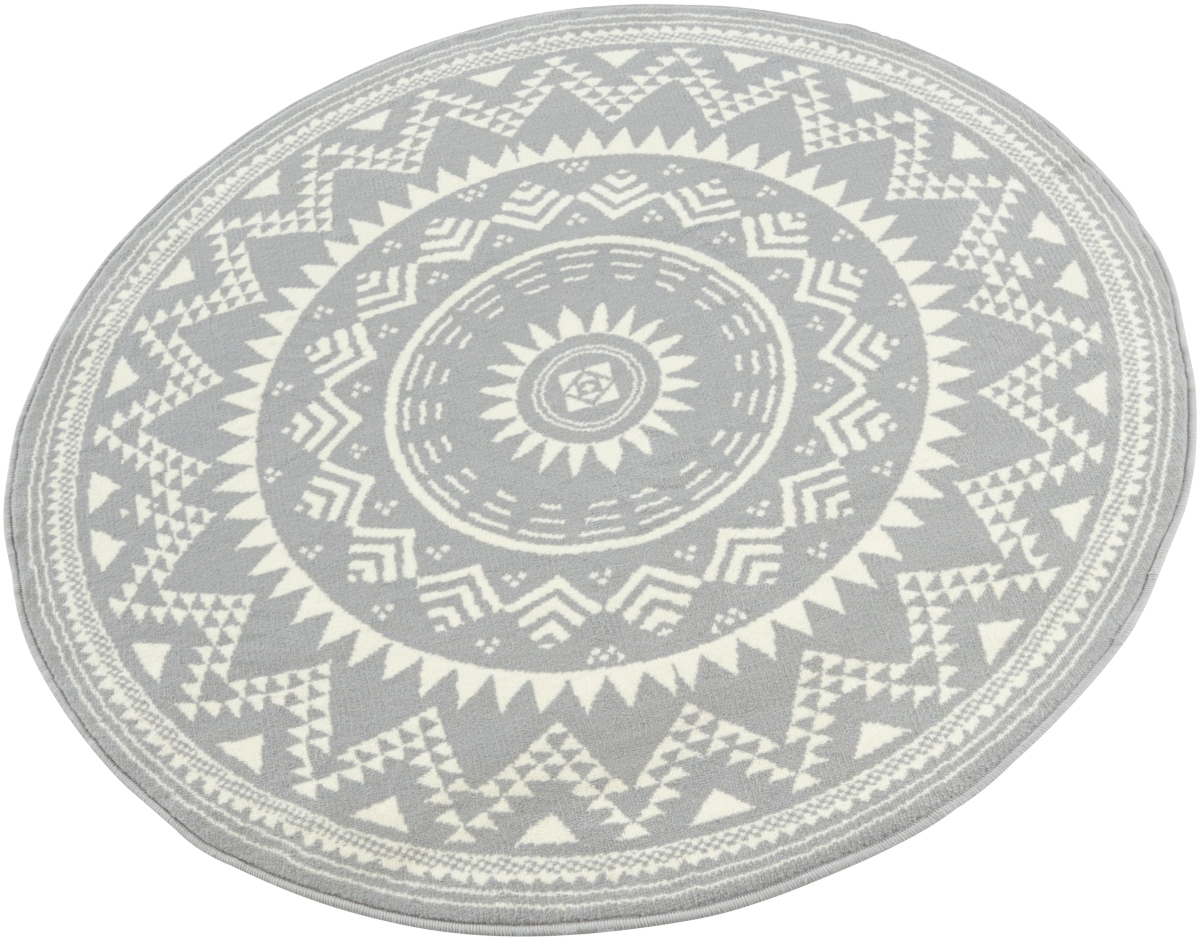 HANSE Home Teppich »Valencia«, rund, 9 mm Höhe, Kurzflor, Modern, Vintage, Mandala, Wohnzimmer, Kinderzimmer, Flur